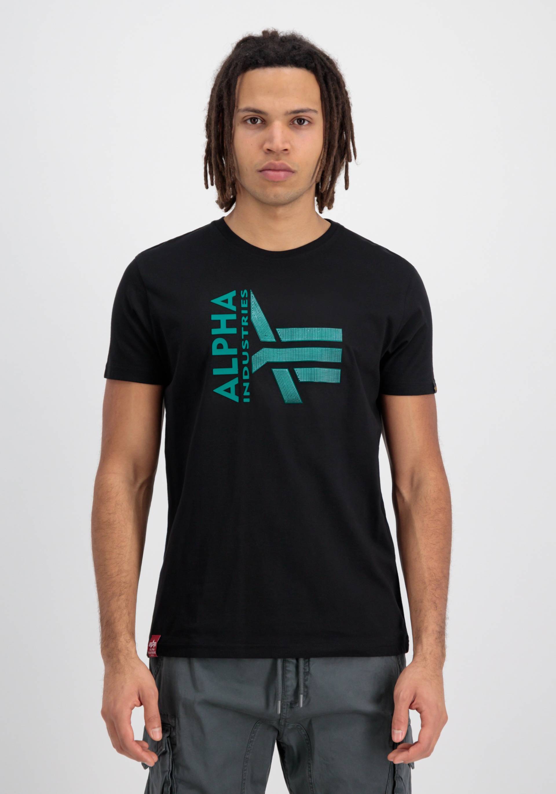 Alpha Industries T-Shirt »ALPHA INDUSTRIES Men - T-Shirts Logo Rubber T« von alpha industries