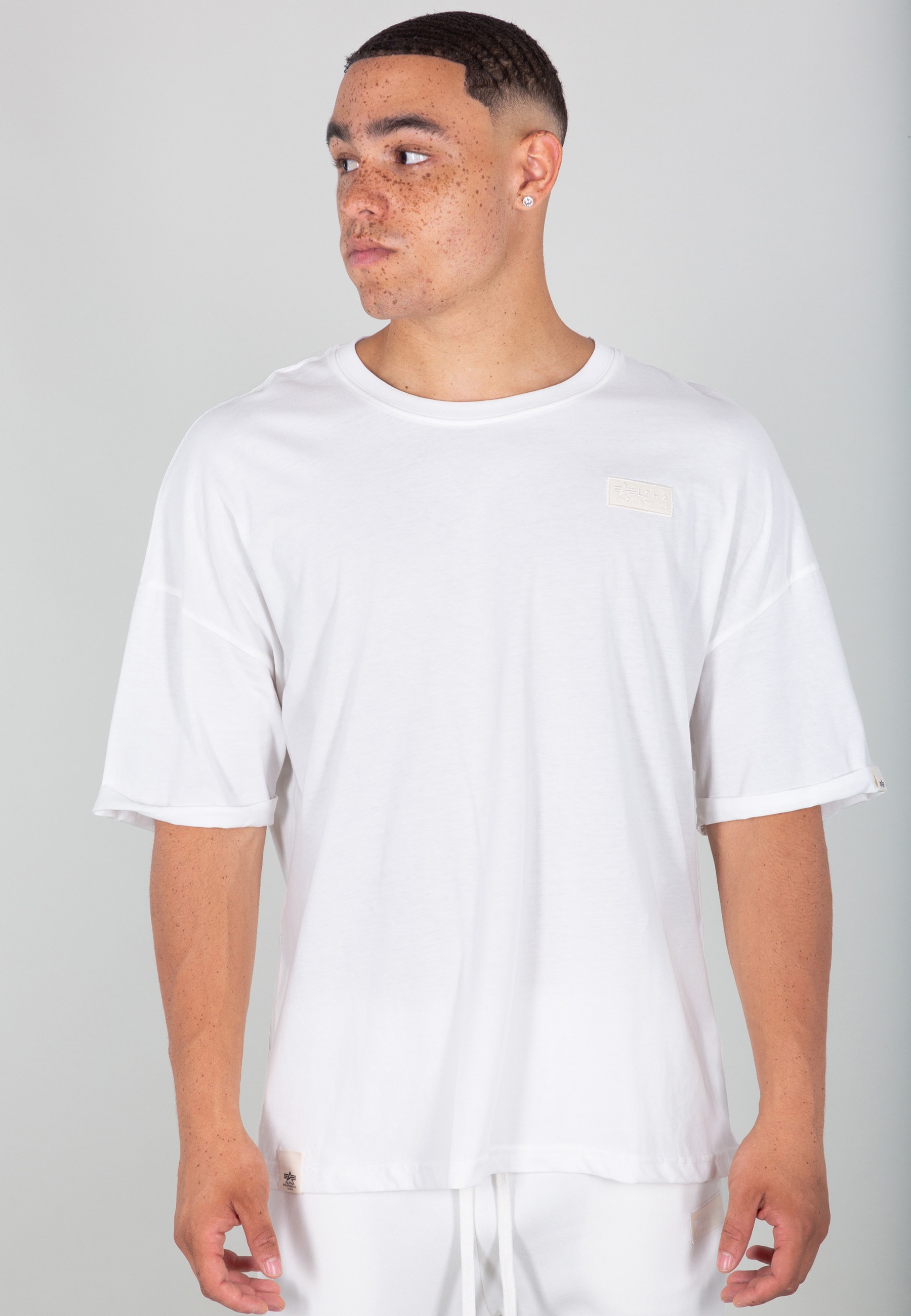 Alpha Industries T-Shirt »ALPHA INDUSTRIES Men - T-Shirts Organics OS Roll-Up T« von alpha industries