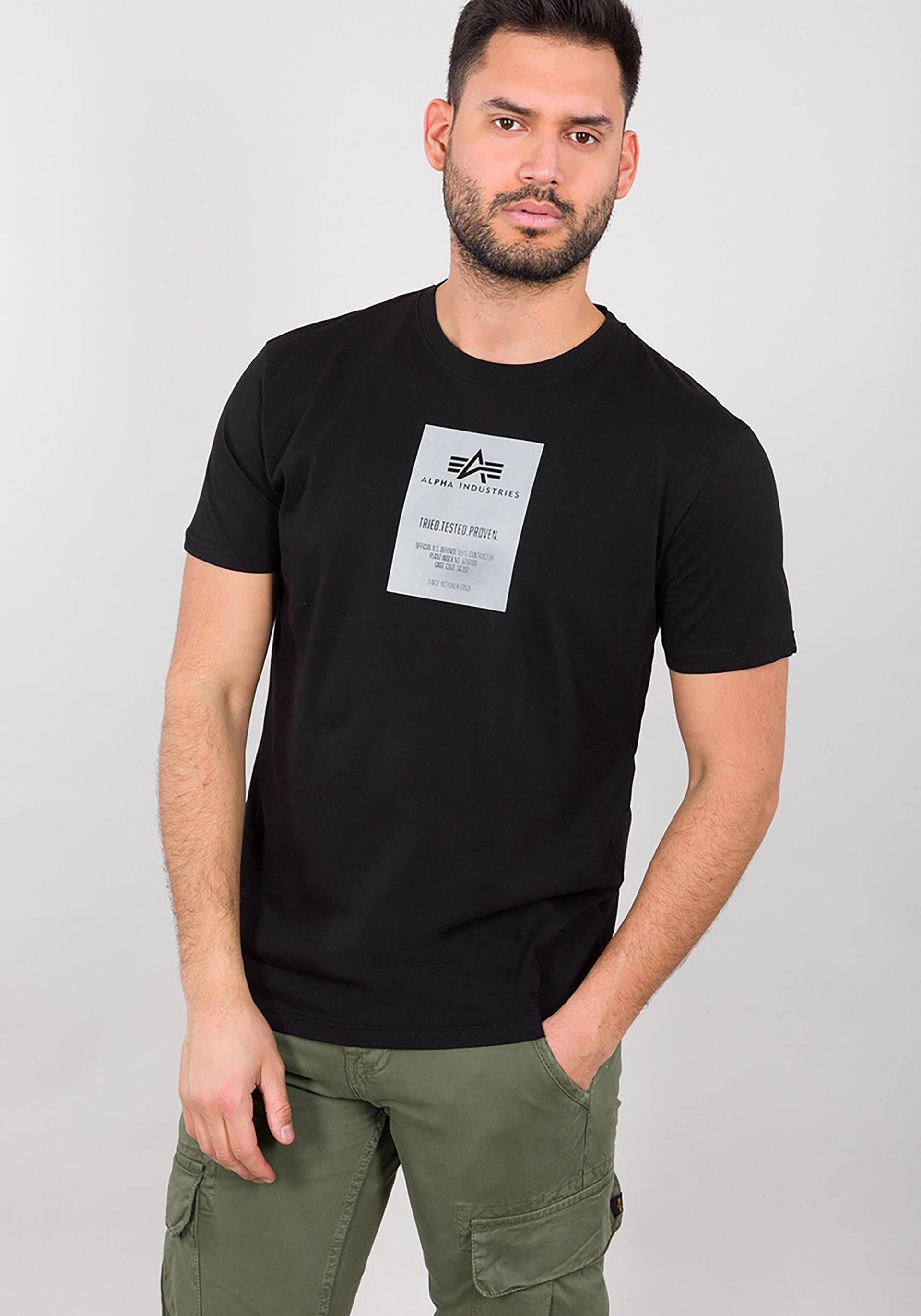 Alpha Industries T-Shirt »ALPHA INDUSTRIES Men - T-Shirts Reflective Label T« von alpha industries