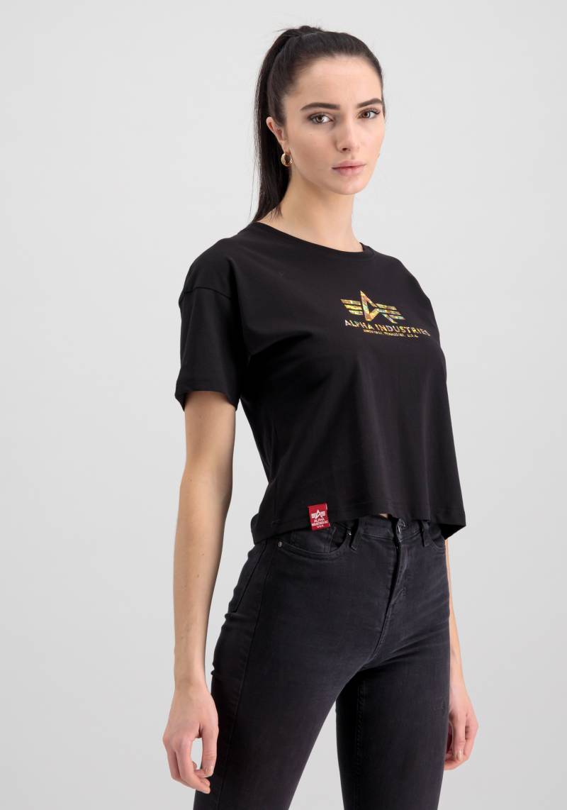 Alpha Industries T-Shirt »ALPHA INDUSTRIES Women - T-Shirts Basic T COS Hol. Print Wmn« von alpha industries