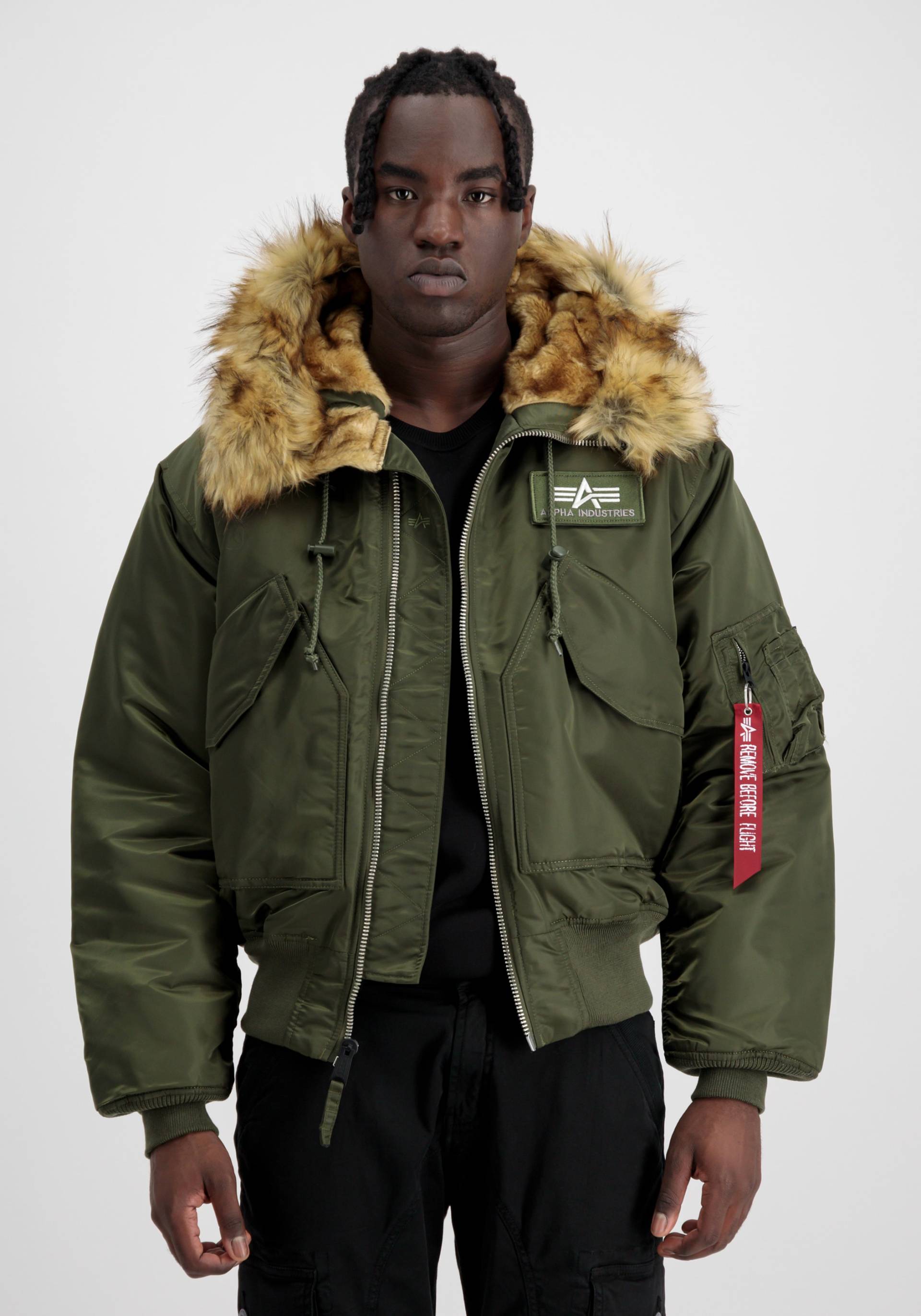 Alpha Industries Winterjacke »ALPHA INDUSTRIES Men - Bomber & Flight Jackets 45P Hooded Custom« von alpha industries