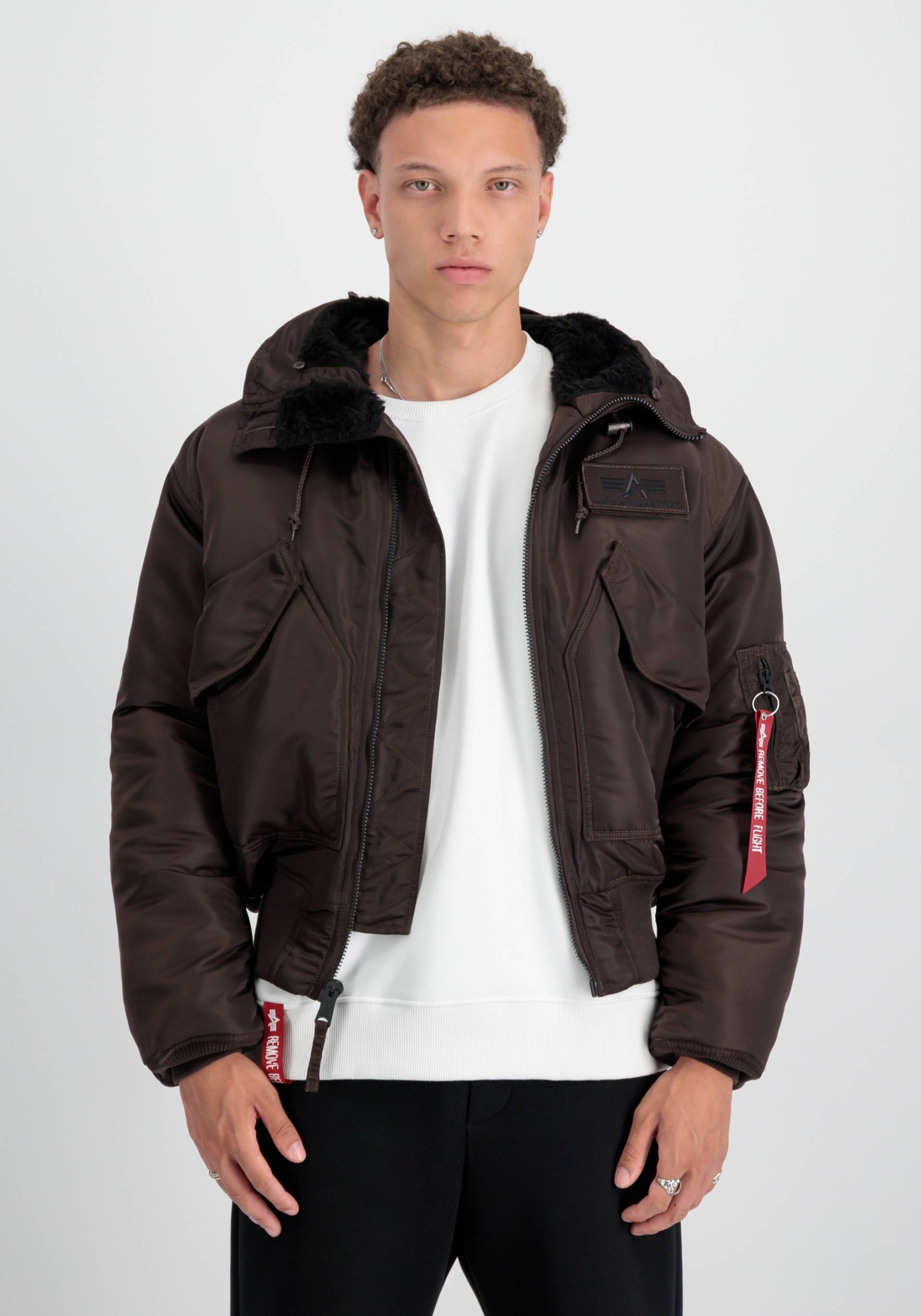 Alpha Industries Winterjacke »ALPHA INDUSTRIES Men - Bomber Jackets 45P Hooded Custom« von alpha industries