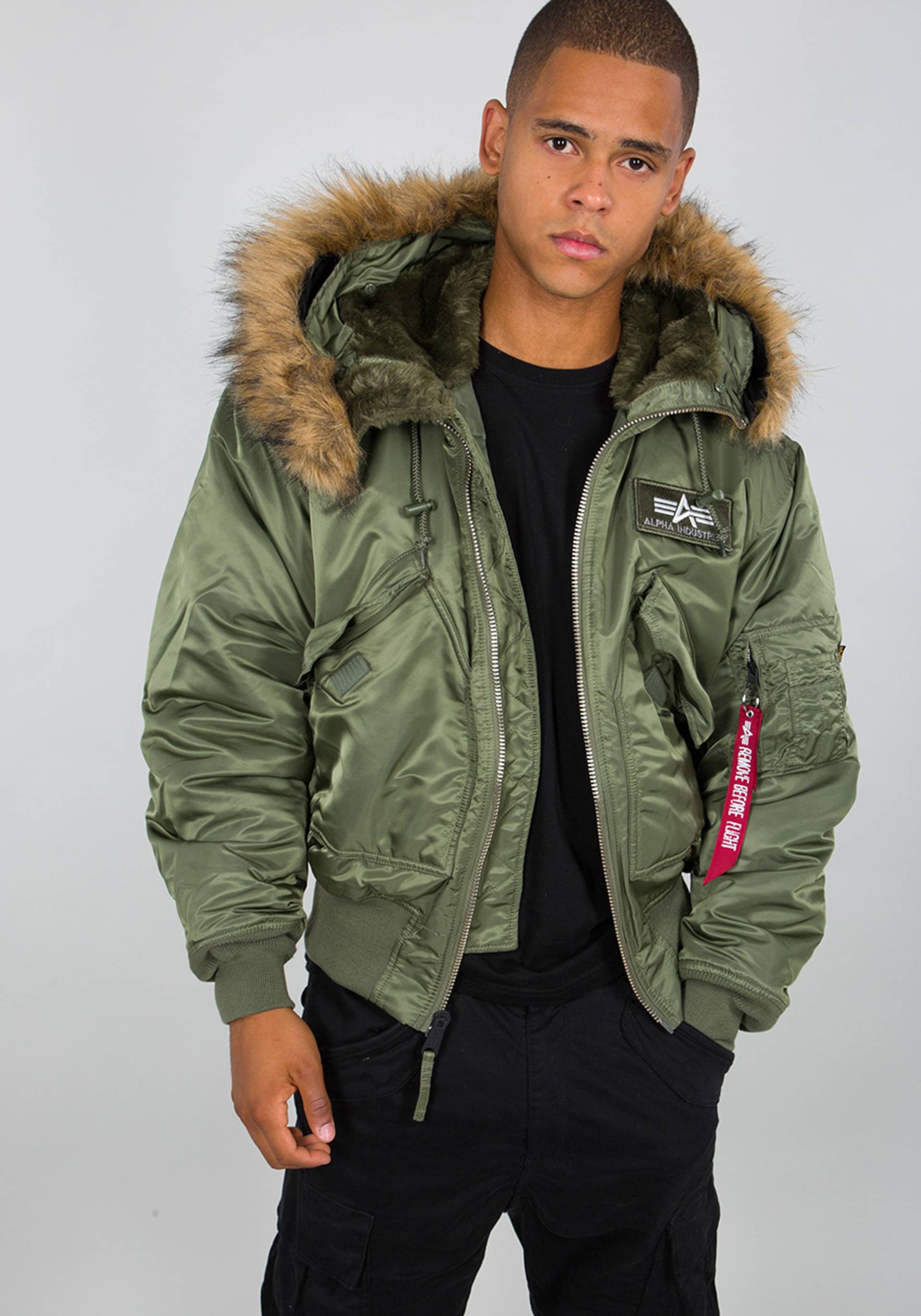 Alpha Industries Winterjacke »ALPHA INDUSTRIES Men - Bomber & Flight Jackets 45P Hooded« von alpha industries