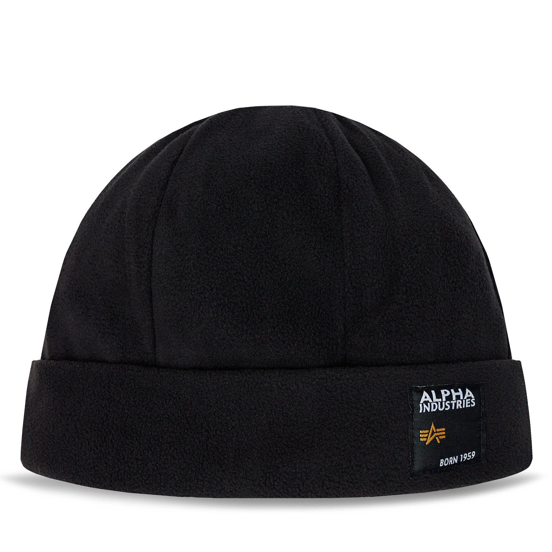 Mütze Alpha Industries Label Fleece Beanie 118937 Black 03 von alpha industries