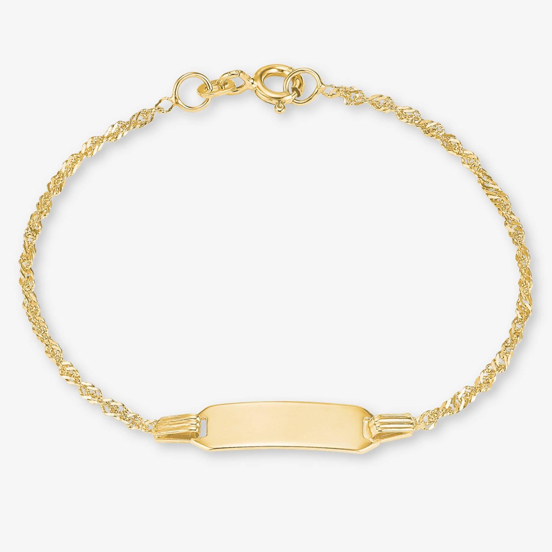 Identitäts-armkette Damen Gelbgold 14cm von amor