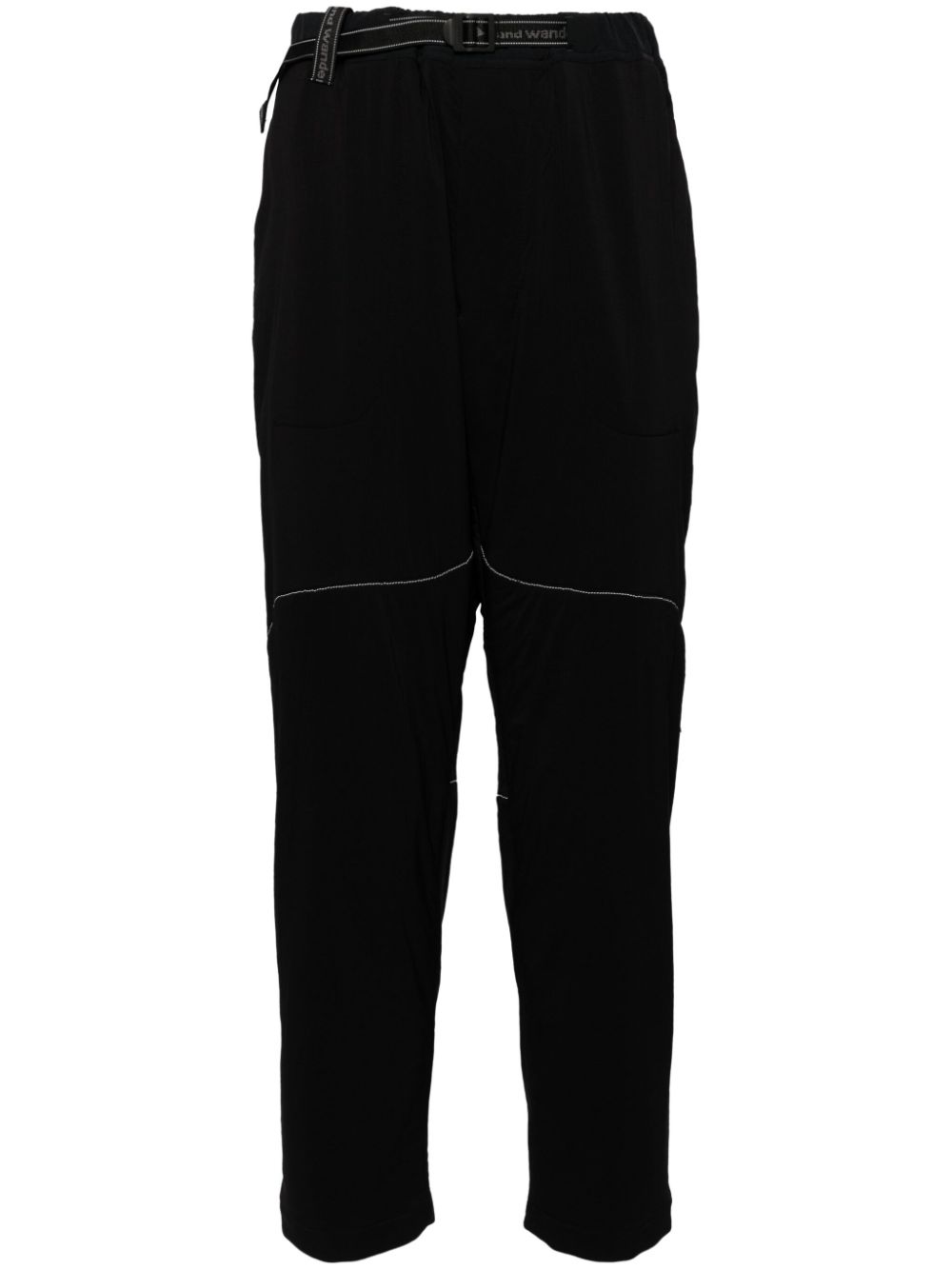 and Wander padded tapered trousers - Black von and Wander