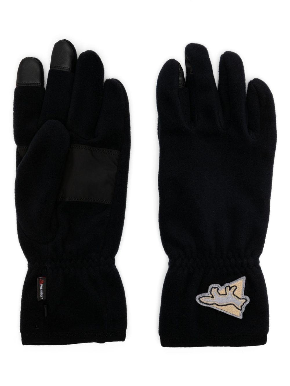 and Wander x Maison Kitsuné fleece gloves - Blue von and Wander