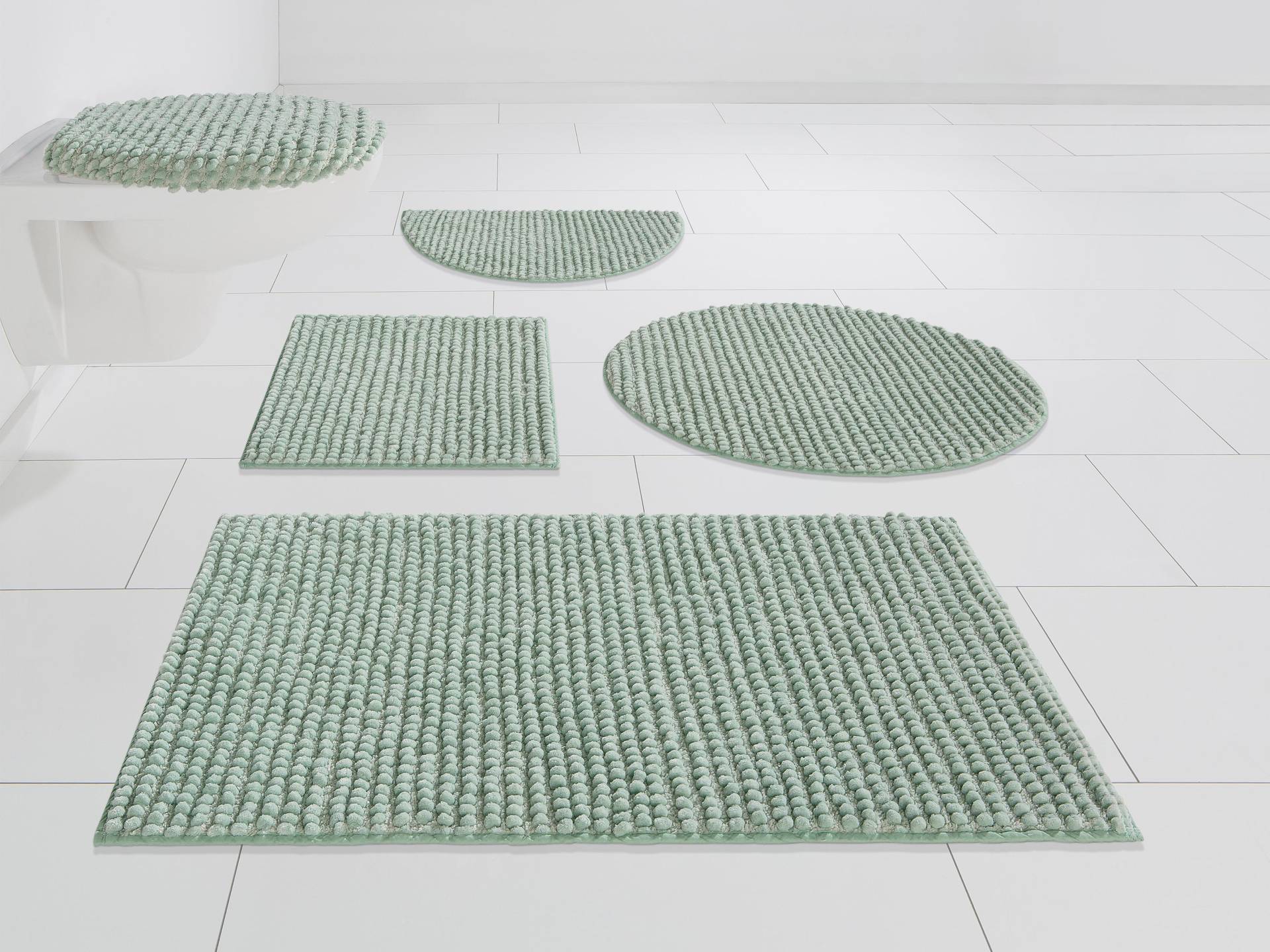 my home Badematte »Renat, Badvorleger, Badezimmer Teppich, Scandi«, fussbodenheizungsgeeignet-schnell trocknend-strapazierfähig, Badteppich, Badgarnitur, Chenille-Optik, auch als 3 tlg. Set my home Badematte »Renat, Badvorleger, Badezimmer Teppich, Scandi«, fussbodenheizungsgeeignet-schnell trocknend-strapazierfähig, Badteppich, Badgarnitur, Chenille-Optik, auch als 3 tlg. Set von My Home
