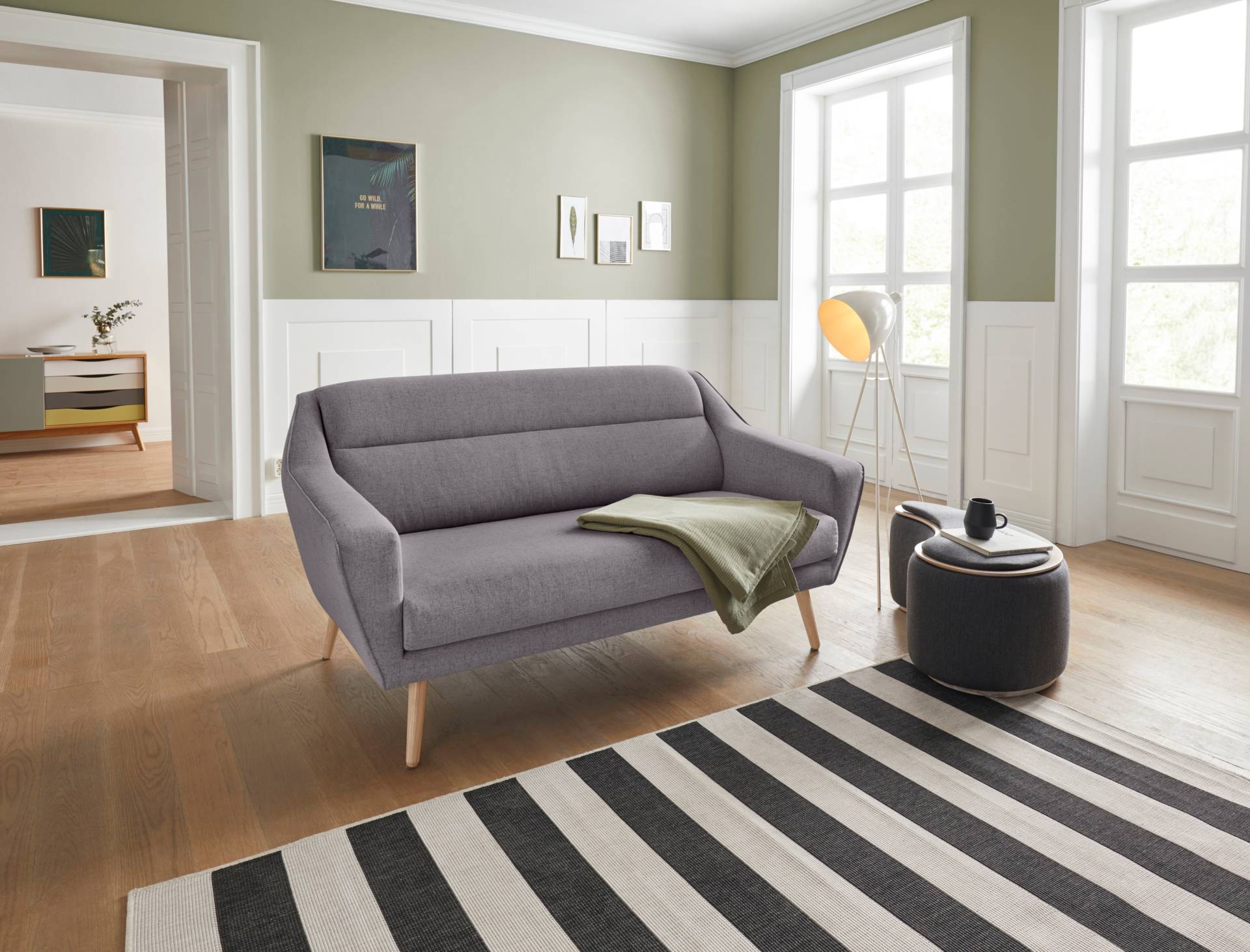 andas 2-Sitzer »Bille«, mit Naht im Rückenkissen und Eiche-Beinen, Design by Morten Georgsen andas 2-Sitzer »Bille«, mit Naht im Rückenkissen und Eiche-Beinen, Design by Morten Georgsen von andas