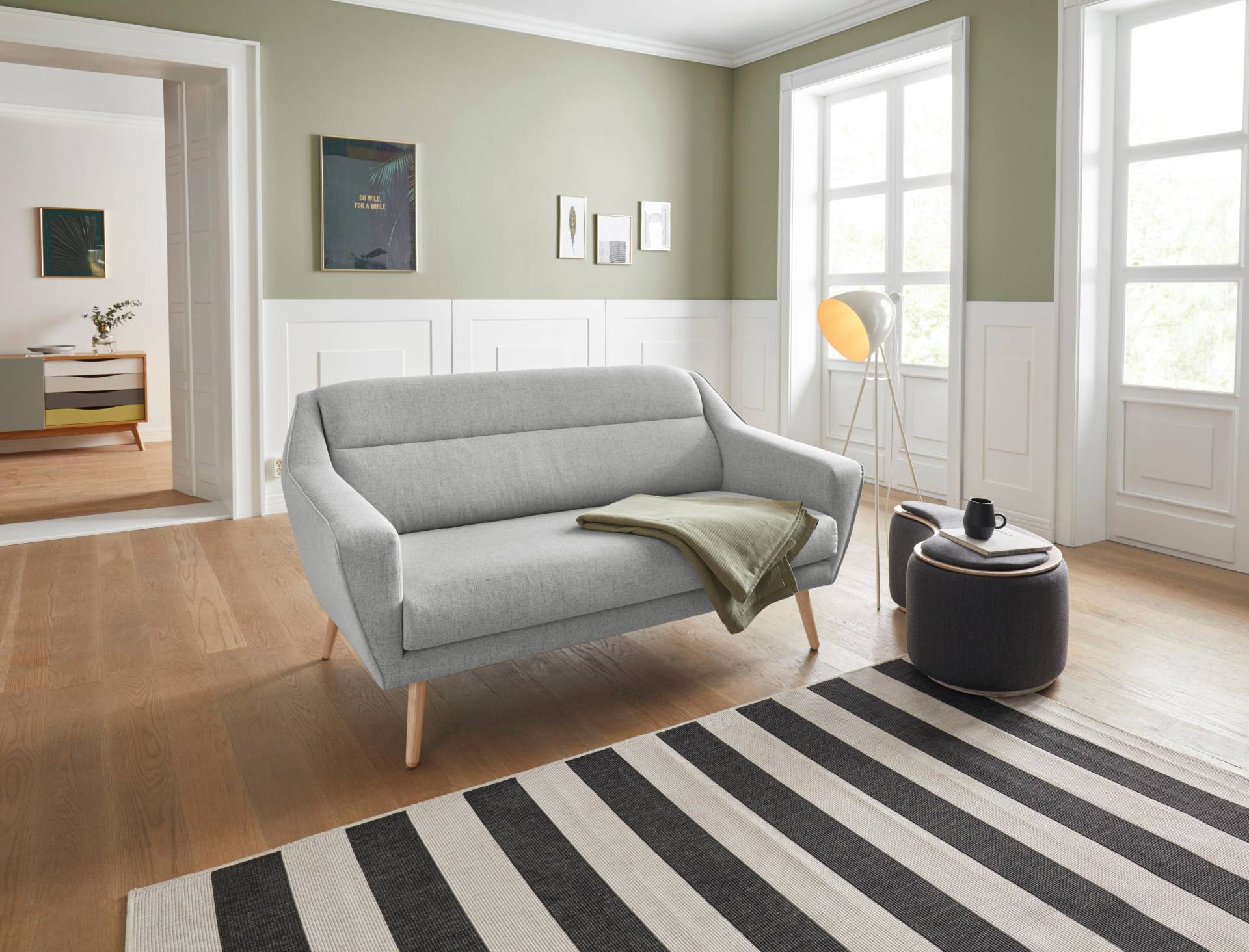 andas 2-Sitzer »Bille«, mit Naht im Rückenkissen und Eiche-Beinen, Design by Morten Georgsen andas 2-Sitzer »Bille«, mit Naht im Rückenkissen und Eiche-Beinen, Design by Morten Georgsen von andas