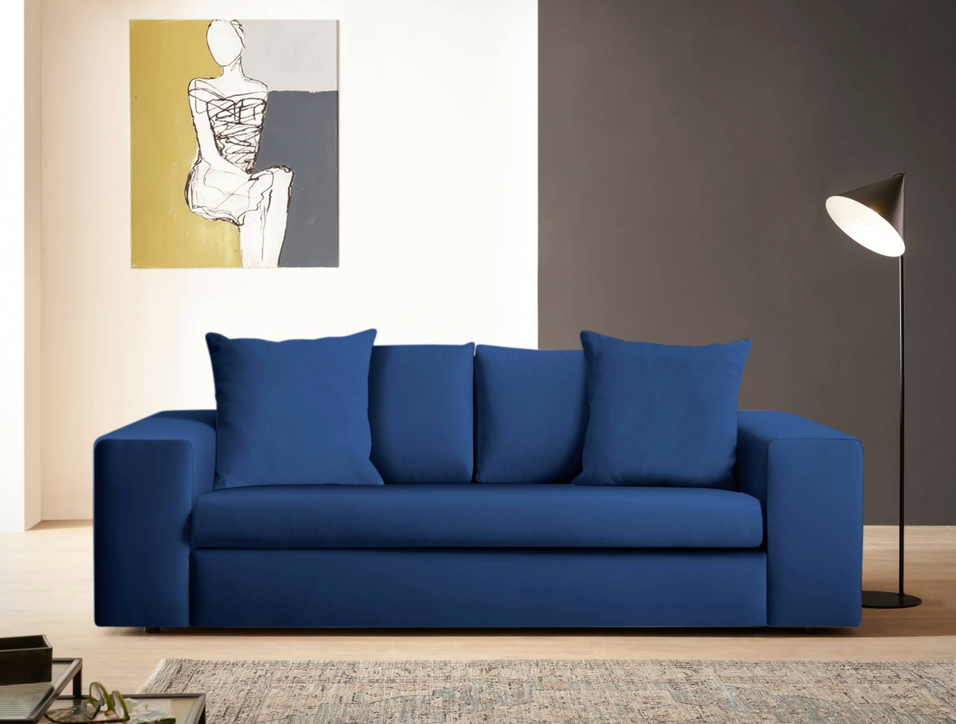 andas 2-Sitzer »SLEETLAND XXL in Samtvelours oder Vintage-Leder-Optik«, besonders gross und bequem andas 2-Sitzer »SLEETLAND XXL in Samtvelours oder Vintage-Leder-Optik«, besonders gross und bequem von andas