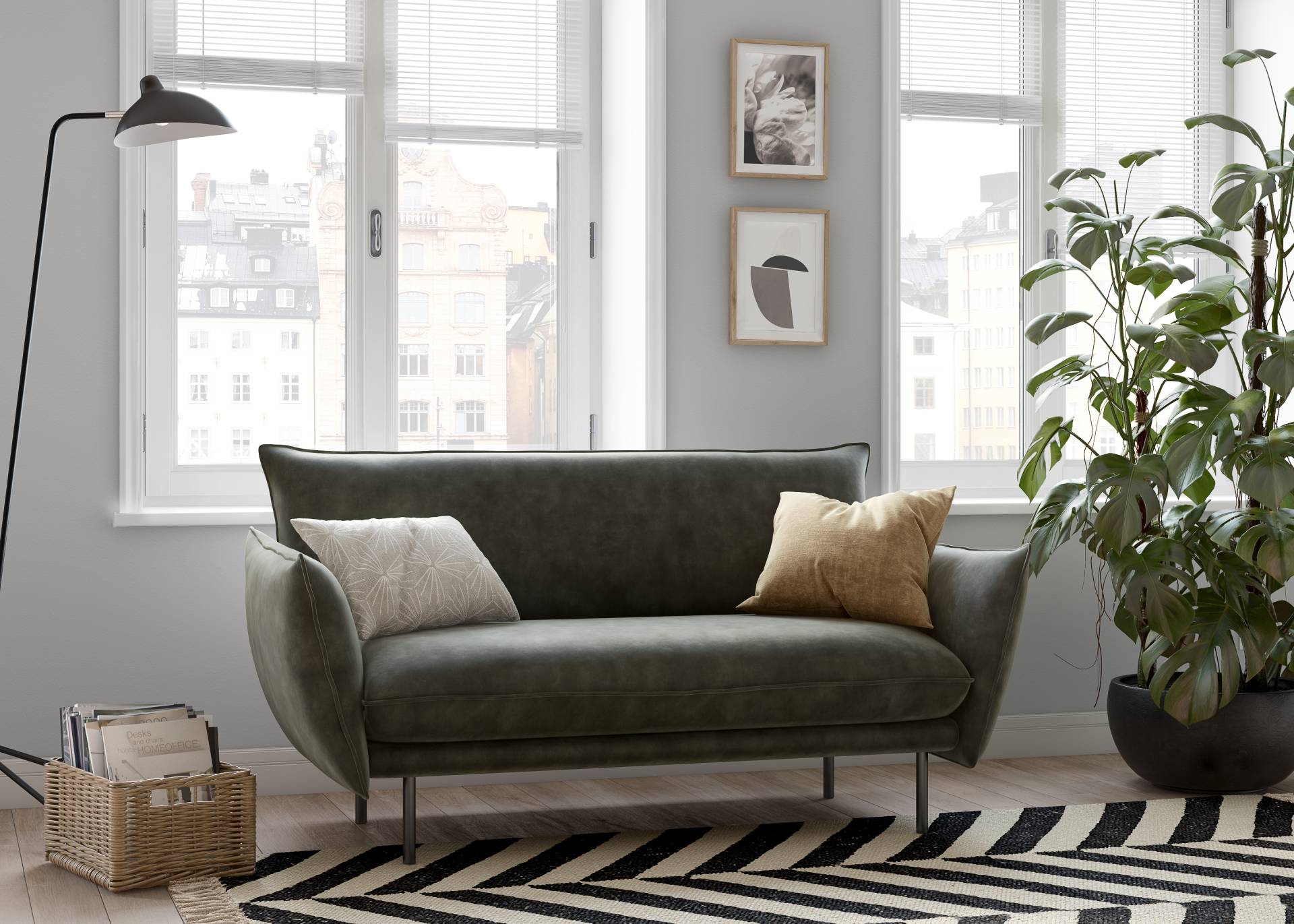 andas 2-Sitzer »Stine«, Besonderes Design durch Kissenoptik und Keder, by Morten Georgsen andas 2-Sitzer »Stine«, Besonderes Design durch Kissenoptik und Keder, by Morten Georgsen von andas