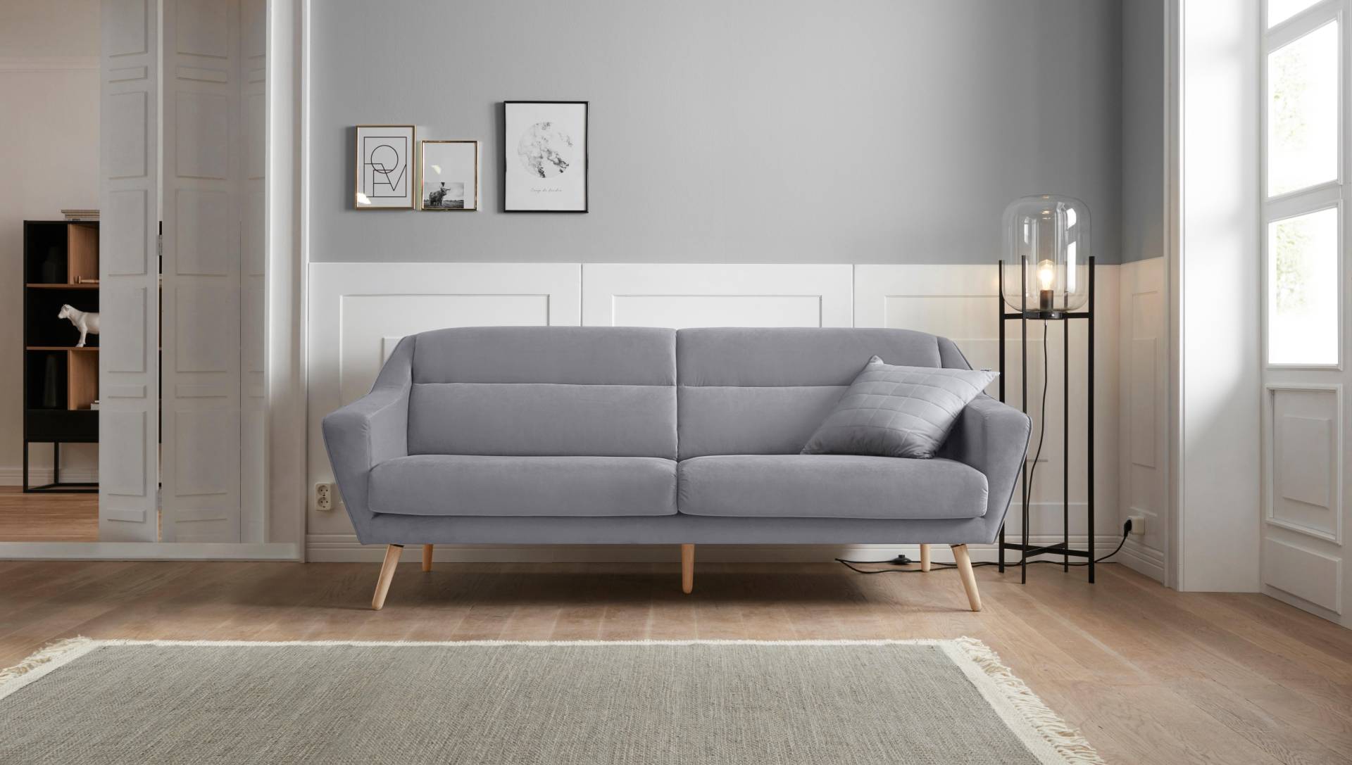 andas 3-Sitzer »Bille«, mit Naht im Rückenkissen und Eiche-Beinen, Design by Morten Georgsen andas 3-Sitzer »Bille«, mit Naht im Rückenkissen und Eiche-Beinen, Design by Morten Georgsen von andas