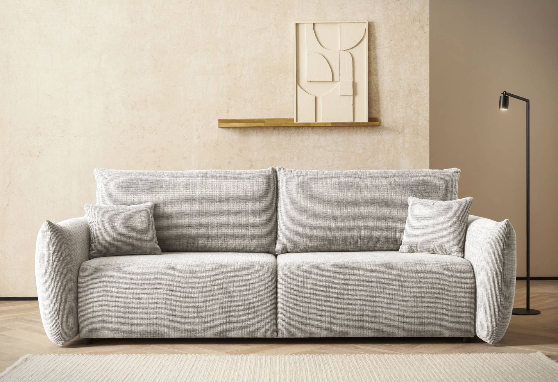 INOSIGN 3-Sitzer »MAVAS Schlafsofa mit Bettkasten«, ca.240/108cm (Liegefläche 212/145 cm), Cord, Chenille, Struktur von INOSIGN