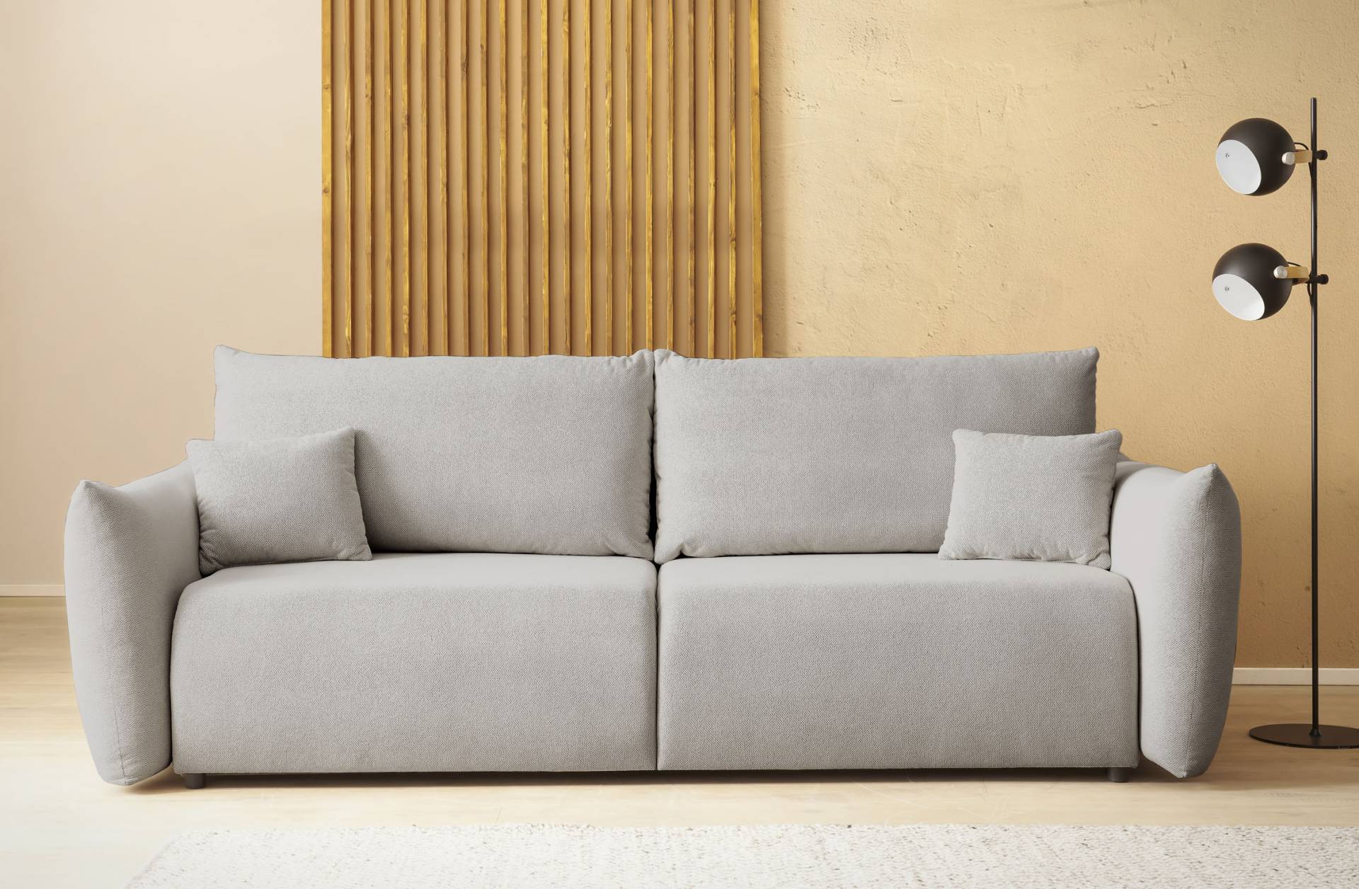 INOSIGN 3-Sitzer »MAVAS Schlafsofa mit Bettkasten«, ca.240/108cm (Liegefläche 212/145 cm), Cord, Chenille, Struktur von INOSIGN