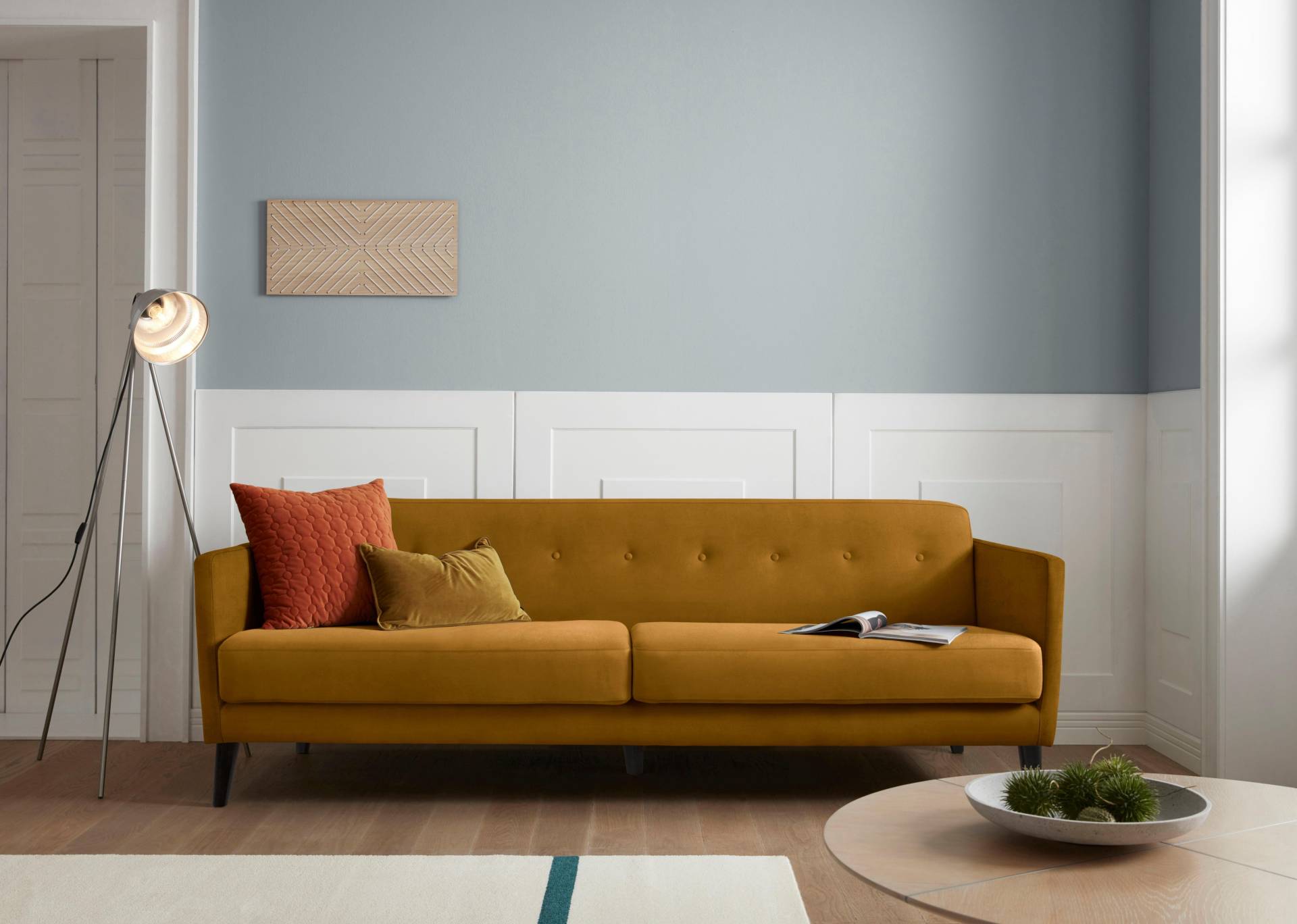 andas 3-Sitzer »Raadal«, in skandinavischem Design, Knopfheftung, Design by Morten Georgsen andas 3-Sitzer »Raadal«, in skandinavischem Design, Knopfheftung, Design by Morten Georgsen von andas
