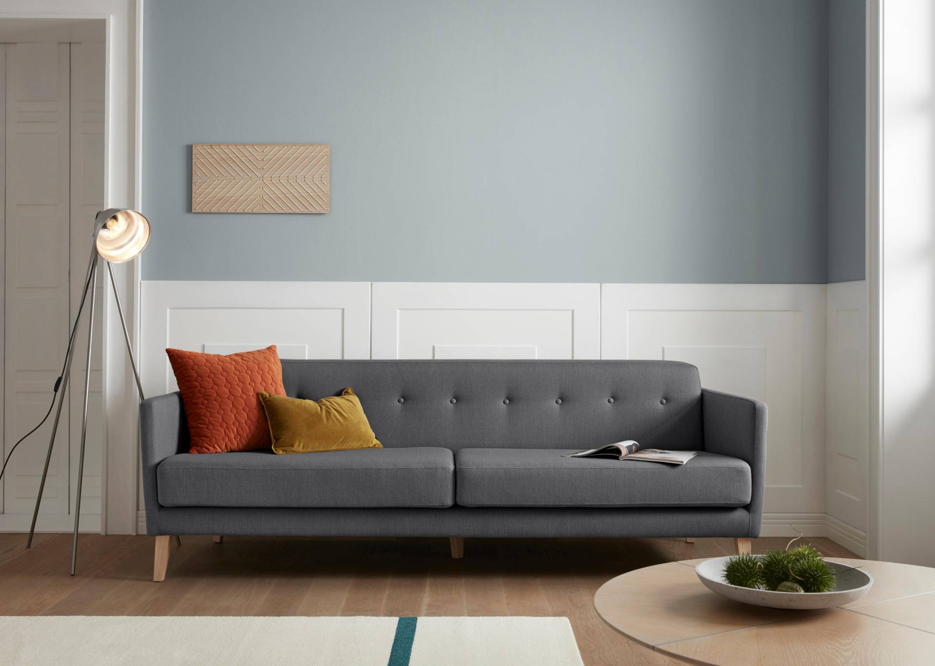 andas 3-Sitzer »Raadal«, in skandinavischem Design, Knopfheftung, Design by Morten Georgsen andas 3-Sitzer »Raadal«, in skandinavischem Design, Knopfheftung, Design by Morten Georgsen von andas