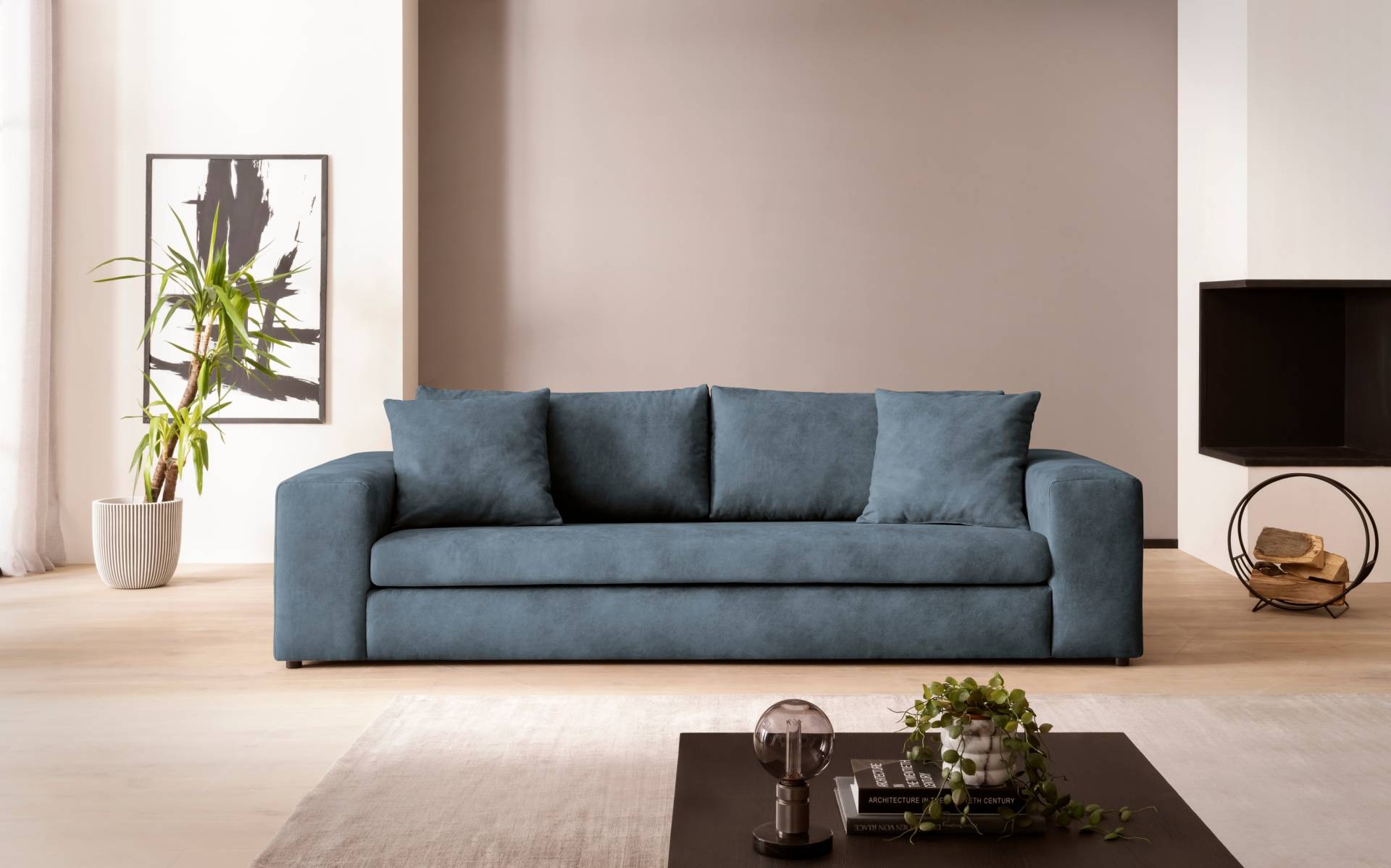 andas 3-Sitzer »SLEETLAND XXL in Samtvelours oder Vintage-Leder-Optik«, besonders gross und bequem andas 3-Sitzer »SLEETLAND XXL in Samtvelours oder Vintage-Leder-Optik«, besonders gross und bequem von andas