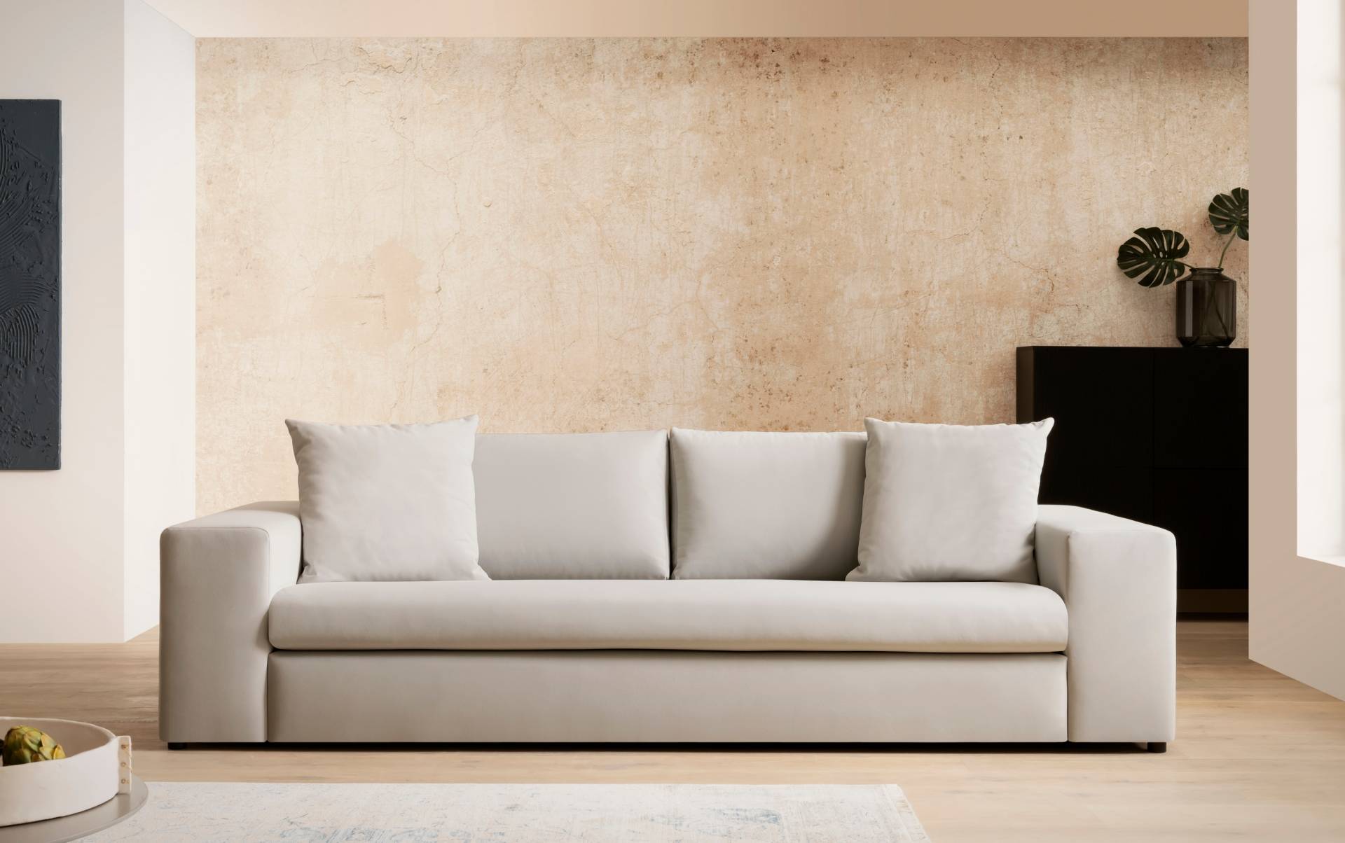andas 3-Sitzer »SLEETLAND XXL in Samtvelours oder Vintage-Leder-Optik«, besonders gross und bequem andas 3-Sitzer »SLEETLAND XXL in Samtvelours oder Vintage-Leder-Optik«, besonders gross und bequem von andas