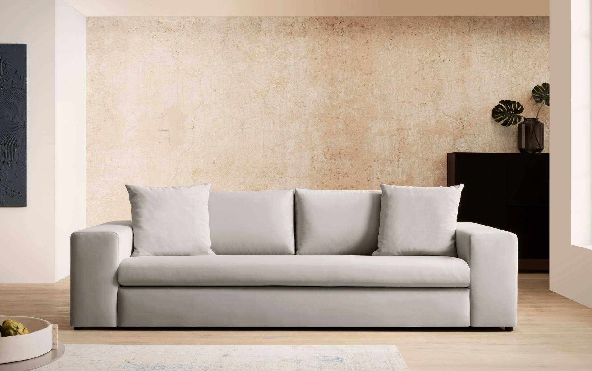 andas 3-Sitzer »SLEETLAND XXL in Samtvelours oder Vintage-Leder-Optik«, besonders gross und bequem andas 3-Sitzer »SLEETLAND XXL in Samtvelours oder Vintage-Leder-Optik«, besonders gross und bequem von andas
