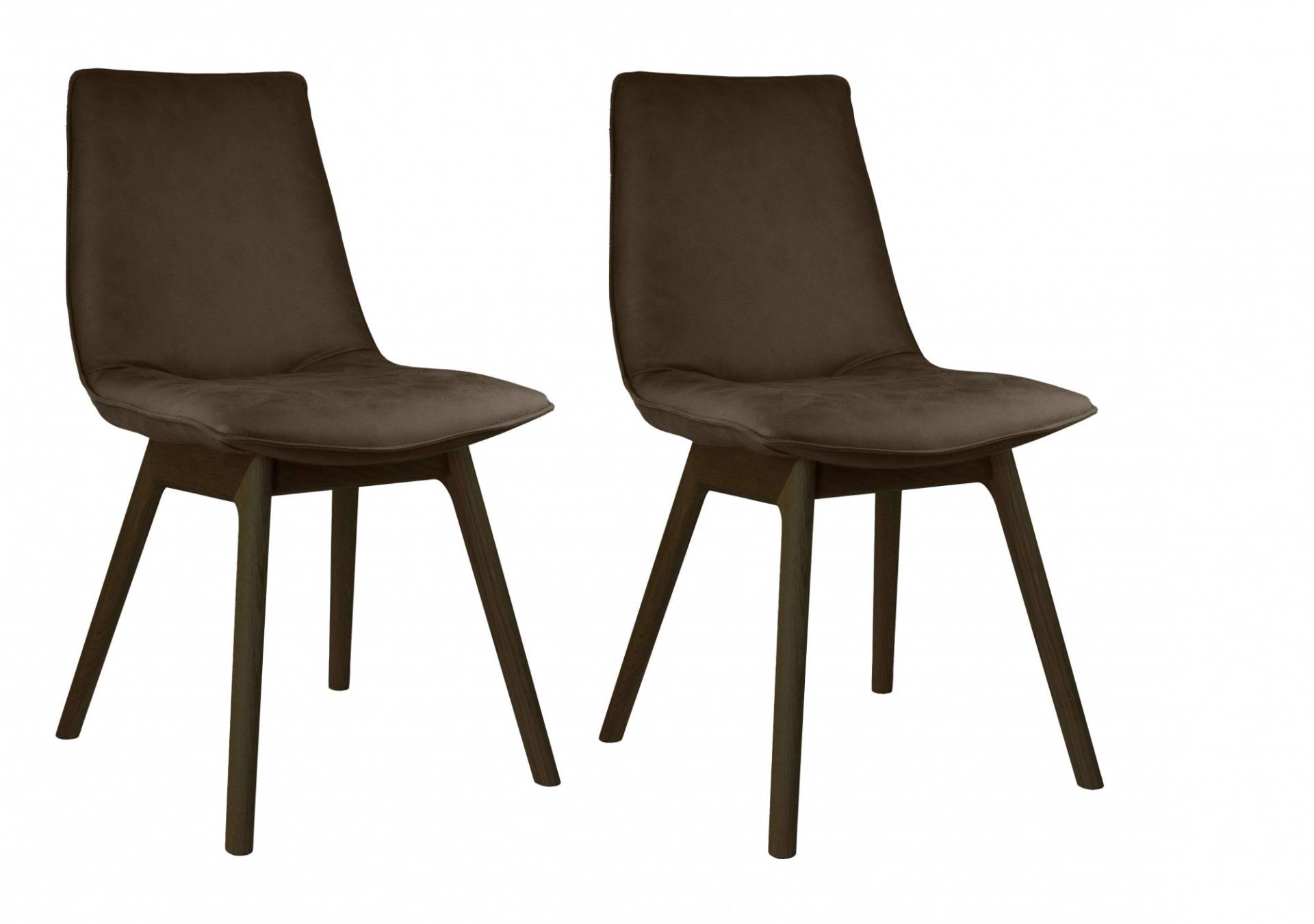 andas Esszimmerstuhl »Ramon«, (Set), 2 St., Microfaser, mit Massivholzbeinen, verschiedenen Farben und Stoffe von andas