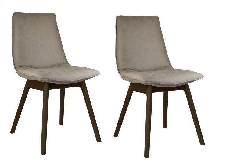 andas Esszimmerstuhl »Ramon«, (Set), 2 St., Microfaser, mit Massivholzbeinen, verschiedenen Farben und Stoffe von andas