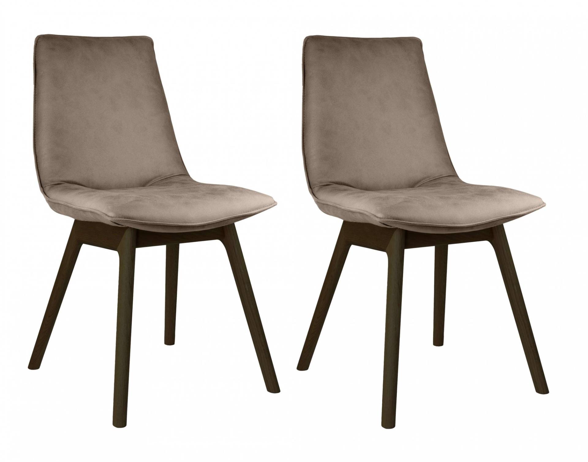 andas Esszimmerstuhl »Ramon«, (Set), 2 St., Microfaser, mit Massivholzbeinen, verschiedenen Farben und Stoffe von andas