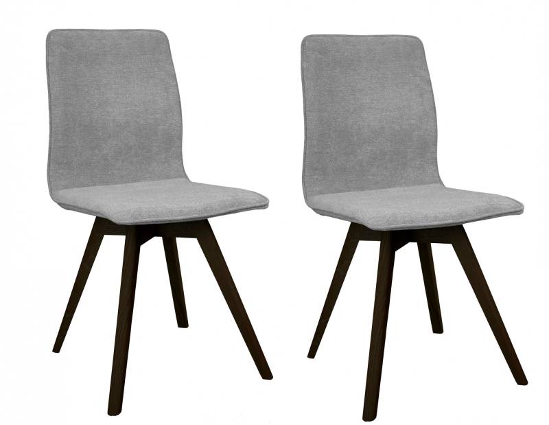andas Esszimmerstuhl »Rania«, (Set), 2 St., Microfaser, Massivholzgestell, mit Keder von andas