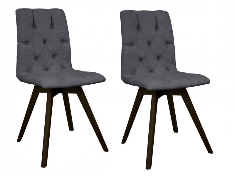 andas Esszimmerstuhl »Rania«, (Set), 2 St., Microfaser, mit Massivholzbeinen von andas