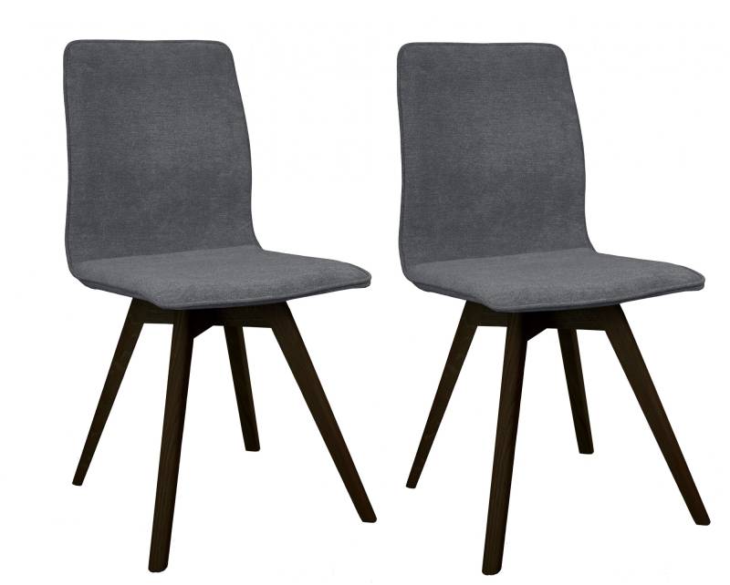 andas Esszimmerstuhl »Rania«, (Set), 2 St., Microfaser, Massivholzgestell, mit Keder von andas