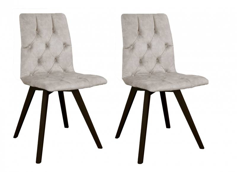 andas Esszimmerstuhl »Rania«, (Set), 2 St., Samtvelours, mit Massivholzbeinen von andas