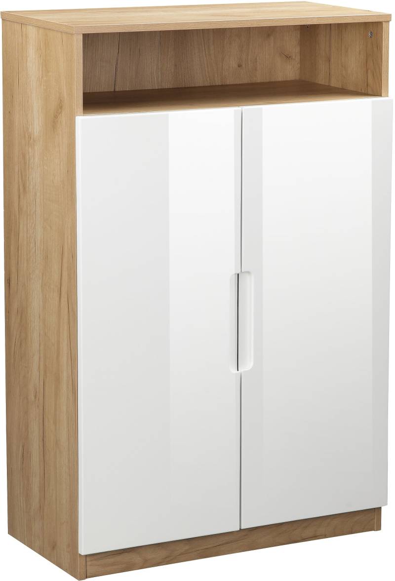 andas Aktenschrank »Lund«, mit Griffmulden & Hochglanzfronten, Aktenordnerhöhe, Breite 70 cm von andas