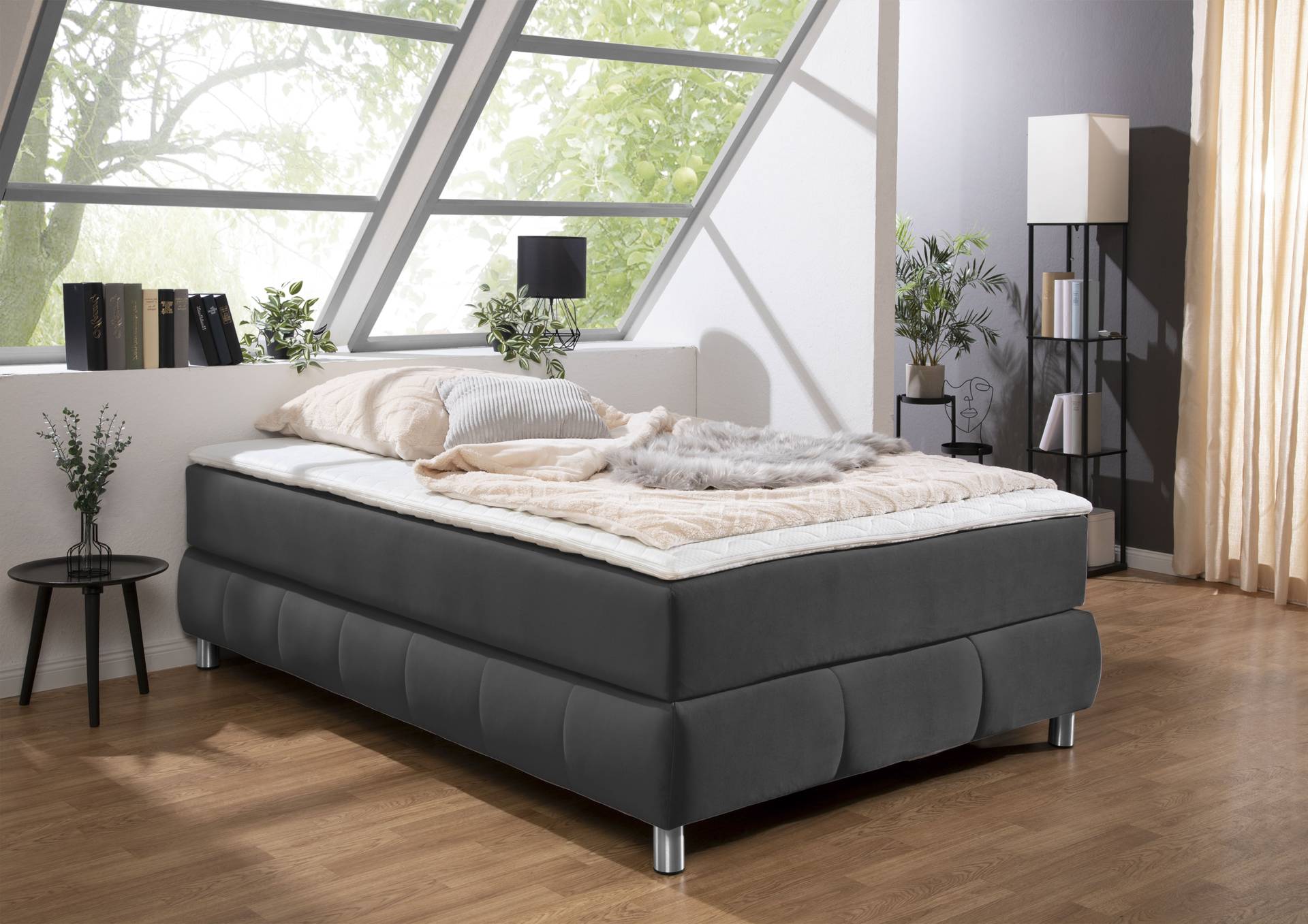 andas Boxspringbett »Salo«, Ohne Kopfteil, inkl. Topper, auch in Überlänge 220 cm andas Boxspringbett »Salo«, Ohne Kopfteil, inkl. Topper, auch in Überlänge 220 cm von andas