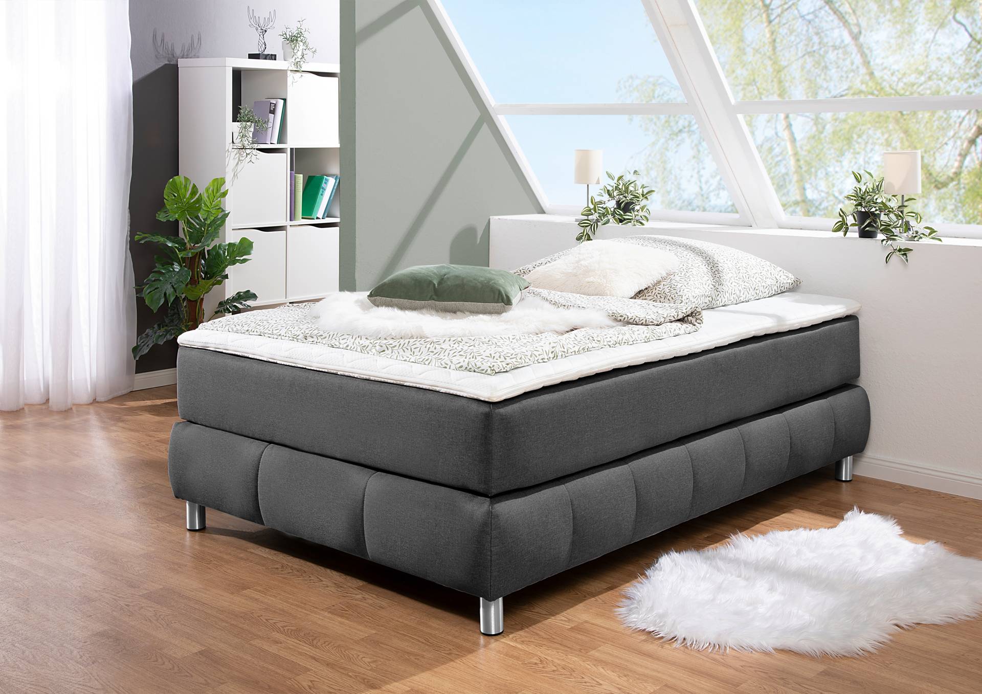 andas Boxspringbett »Salo«, Ohne Kopfteil, inkl. Topper, auch in Überlänge 220 cm andas Boxspringbett »Salo«, Ohne Kopfteil, inkl. Topper, auch in Überlänge 220 cm von andas