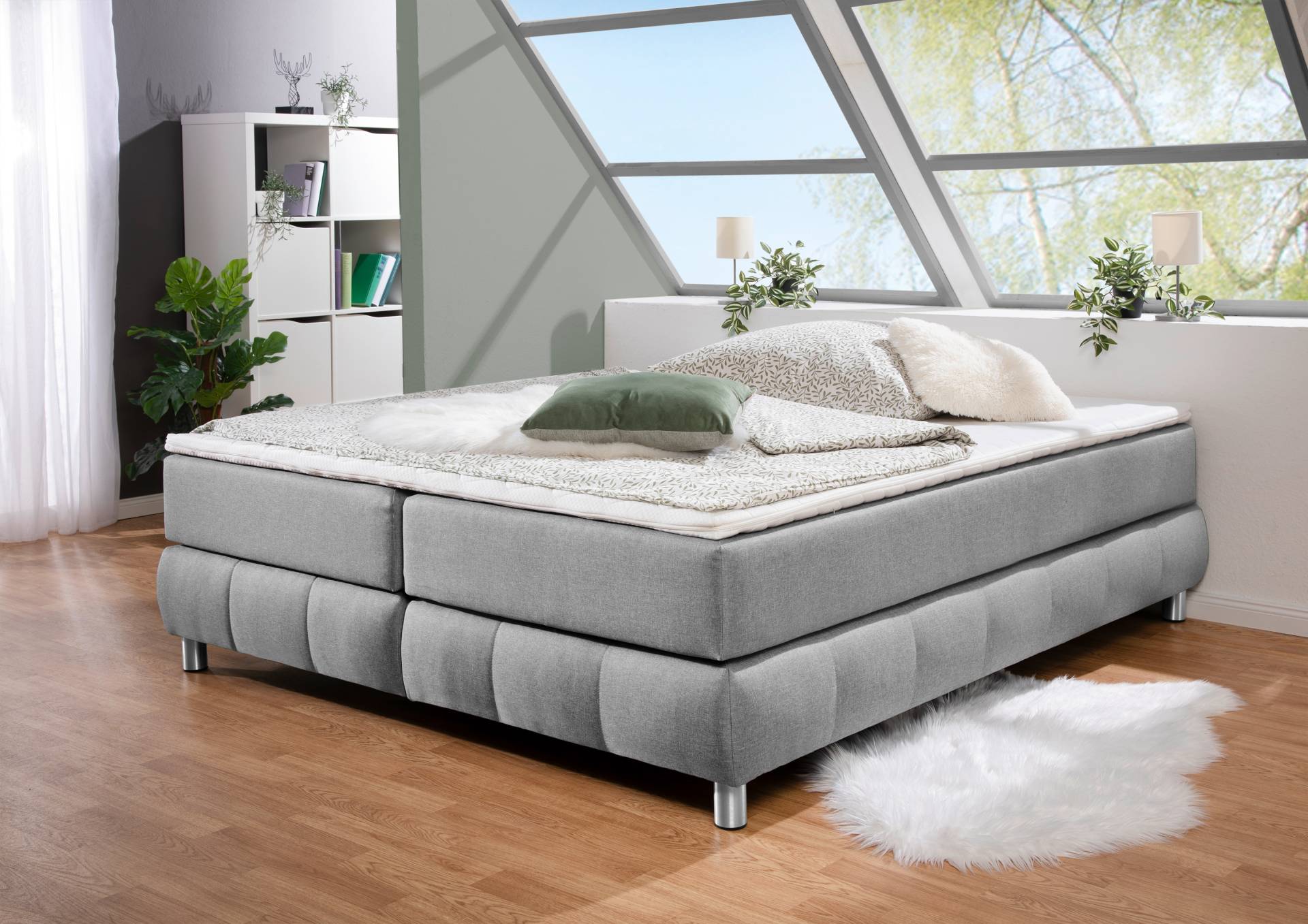 andas Boxspringbett »Salo«, Ohne Kopfteil, inkl. Topper, auch in Überlänge 220 cm andas Boxspringbett »Salo«, Ohne Kopfteil, inkl. Topper, auch in Überlänge 220 cm von andas