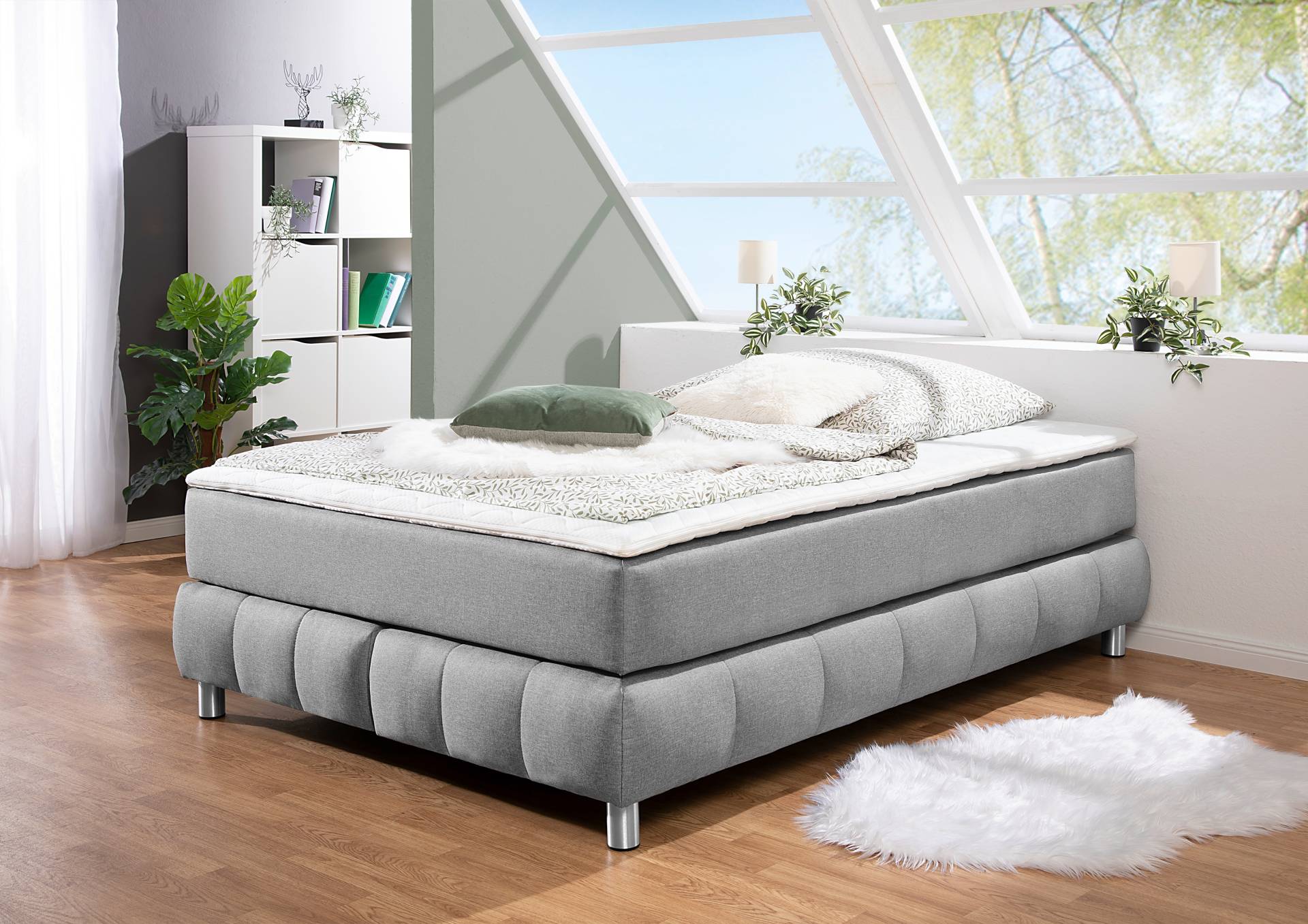 andas Boxspringbett »Salo«, Ohne Kopfteil, inkl. Topper, auch in Überlänge 220 cm andas Boxspringbett »Salo«, Ohne Kopfteil, inkl. Topper, auch in Überlänge 220 cm von andas