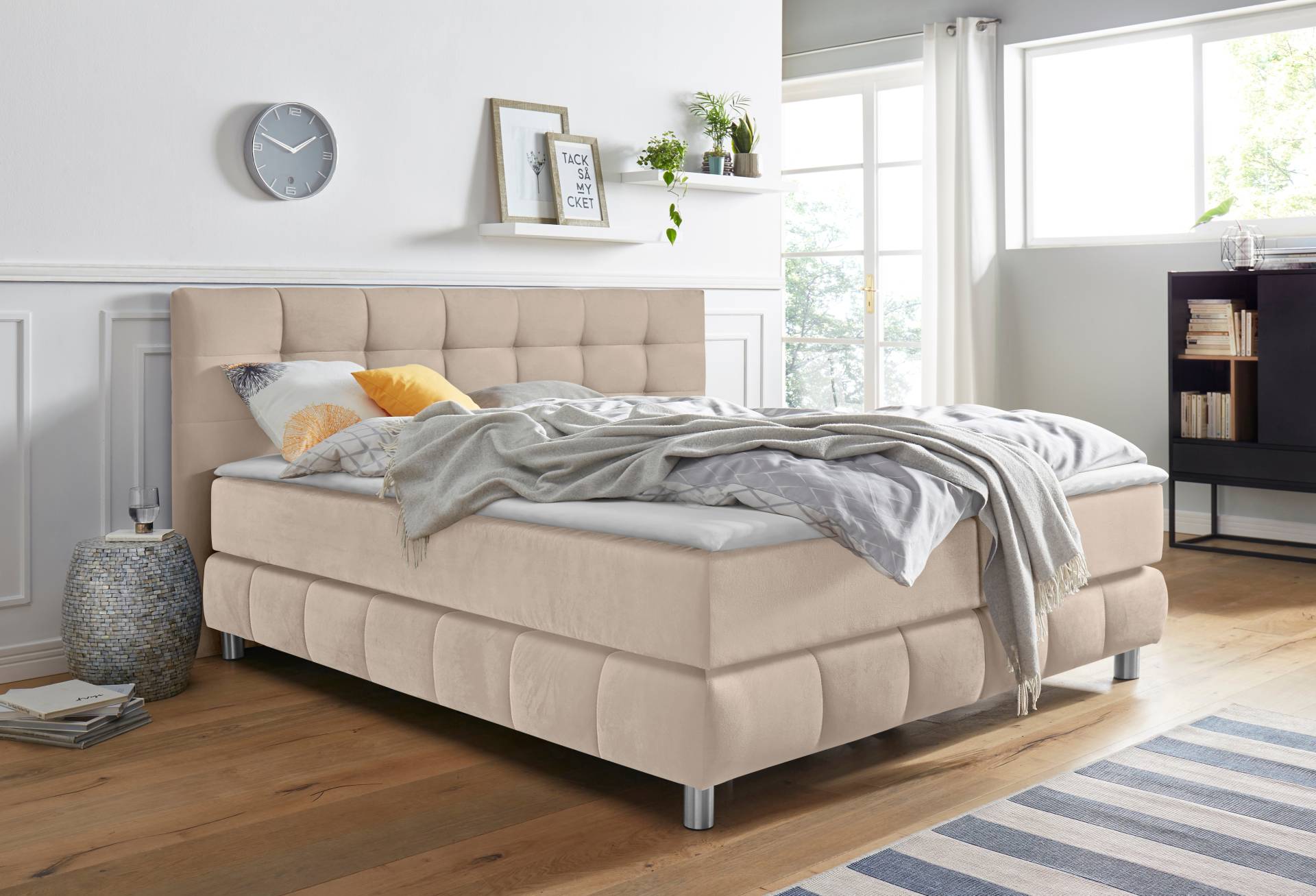 andas Boxspringbett »Salo«, incl. Topper, 6 Breiten, 2 Härtegrade, TFK auch in Härtegrad 4 von andas