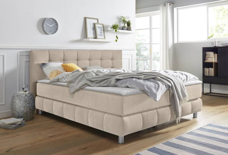 andas Boxspringbett »Salo«, incl. Topper, 6 Breiten, 2 Härtegrade, TFK auch in Härtegrad 4 von andas