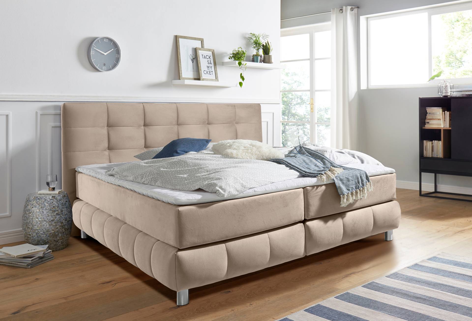 andas Boxspringbett »Salo«, incl. Topper, 6 Breiten, 2 Härtegrade, TFK auch in Härtegrad 4 andas Boxspringbett »Salo«, incl. Topper, 6 Breiten, 2 Härtegrade, TFK auch in Härtegrad 4 von andas