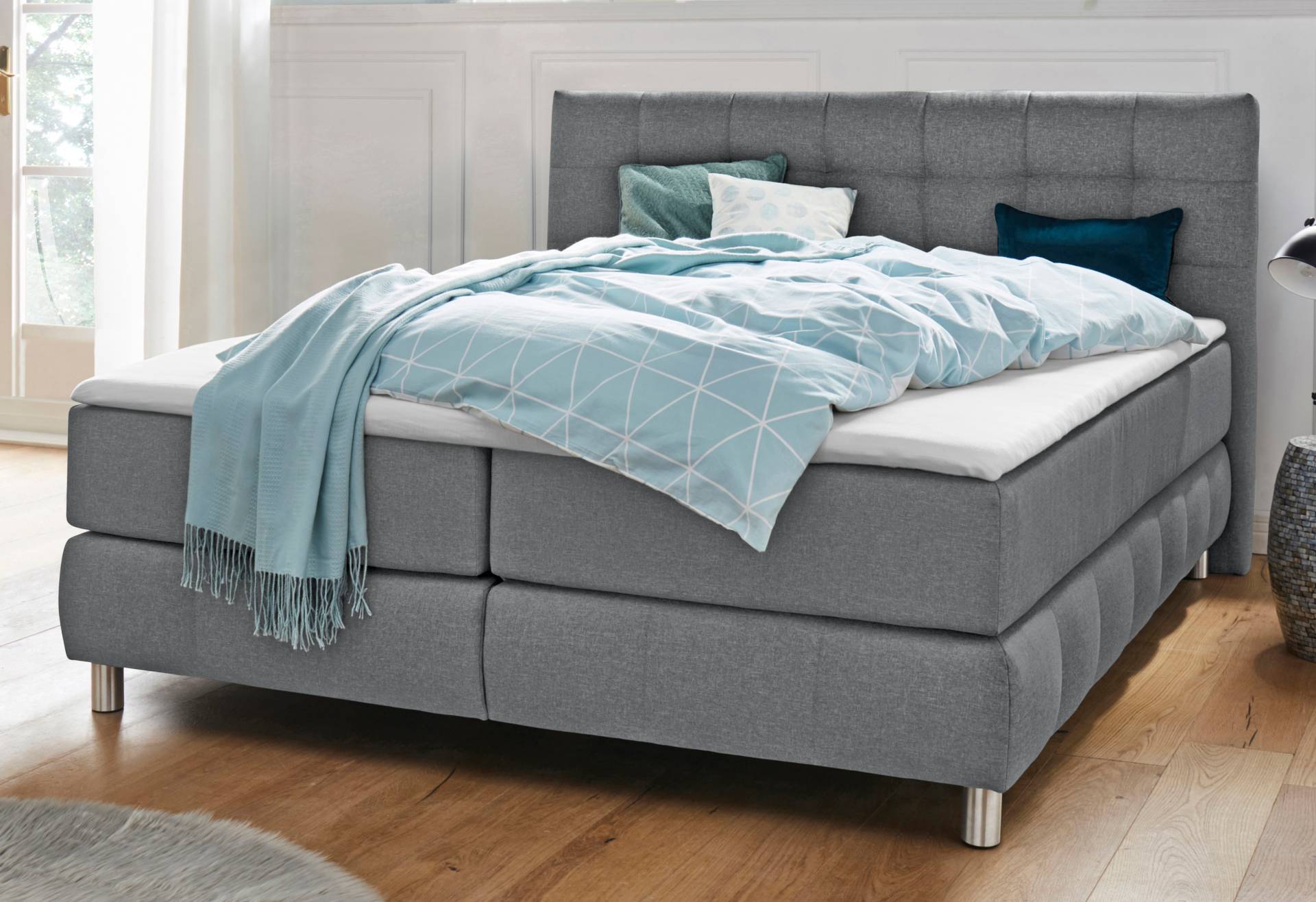 andas Boxspringbett »Salo«, incl. Topper, 6 Breiten, 2 Härtegrade, TFK auch in Härtegrad 4 andas Boxspringbett »Salo«, incl. Topper, 6 Breiten, 2 Härtegrade, TFK auch in Härtegrad 4 von andas
