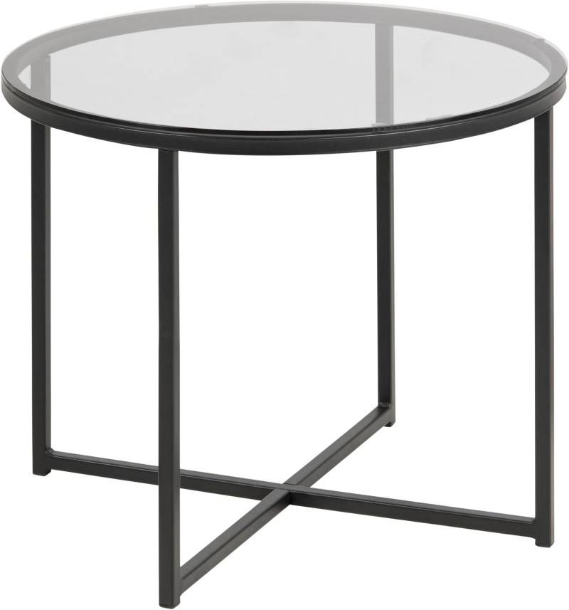 ACTONA GROUP Couchtisch »Conrad, TOPSELLER!«, (Couchtisch, Sofatisch), Tischplatte aus Rauchglas, Metallgestell, Breite 55 cm von ACTONA GROUP