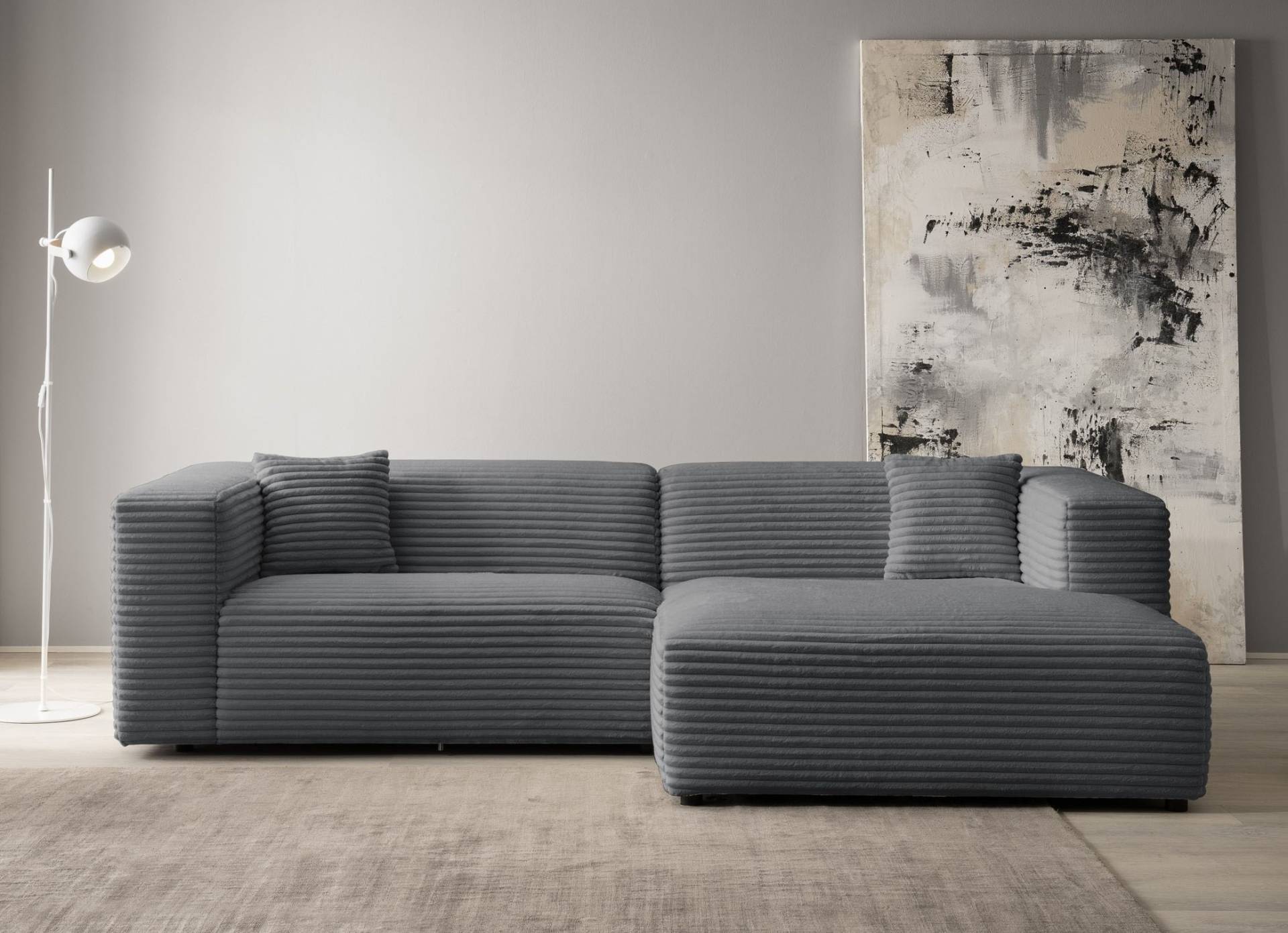 andas Ecksofa »BAKELS, L-Form in Cord oder Boucle-Stoff, moderne Couch«, wahlweise Recamiere rechts/links, bequemer Sitzkomfort andas Ecksofa »BAKELS, L-Form in Cord oder Boucle-Stoff, moderne Couch«, wahlweise Recamiere rechts/links, bequemer Sitzkomfort von andas