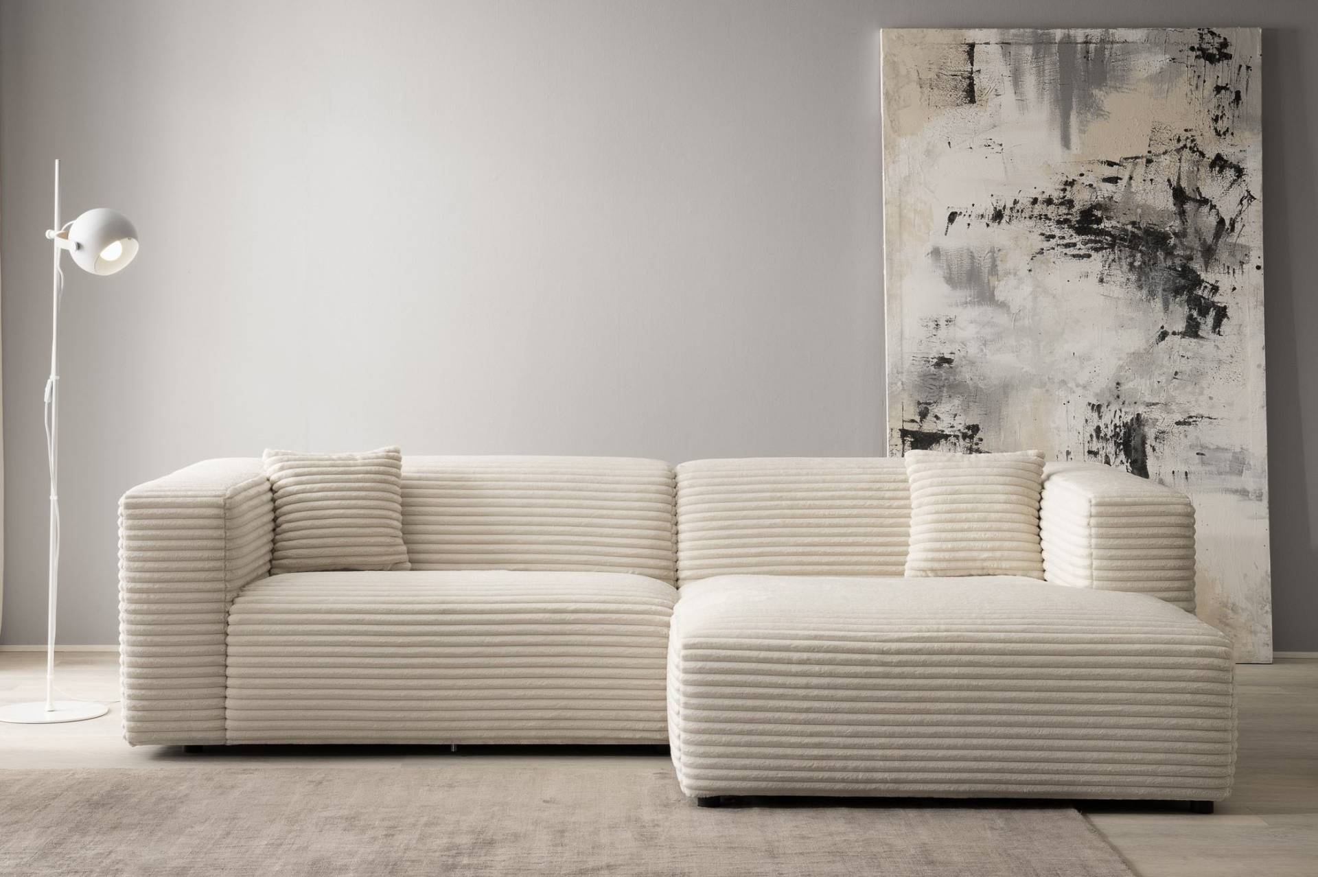 andas Ecksofa »BAKELS, L-Form in Cord oder Boucle-Stoff, moderne Couch«, wahlweise Recamiere rechts/links, bequemer Sitzkomfort andas Ecksofa »BAKELS, L-Form in Cord oder Boucle-Stoff, moderne Couch«, wahlweise Recamiere rechts/links, bequemer Sitzkomfort von andas