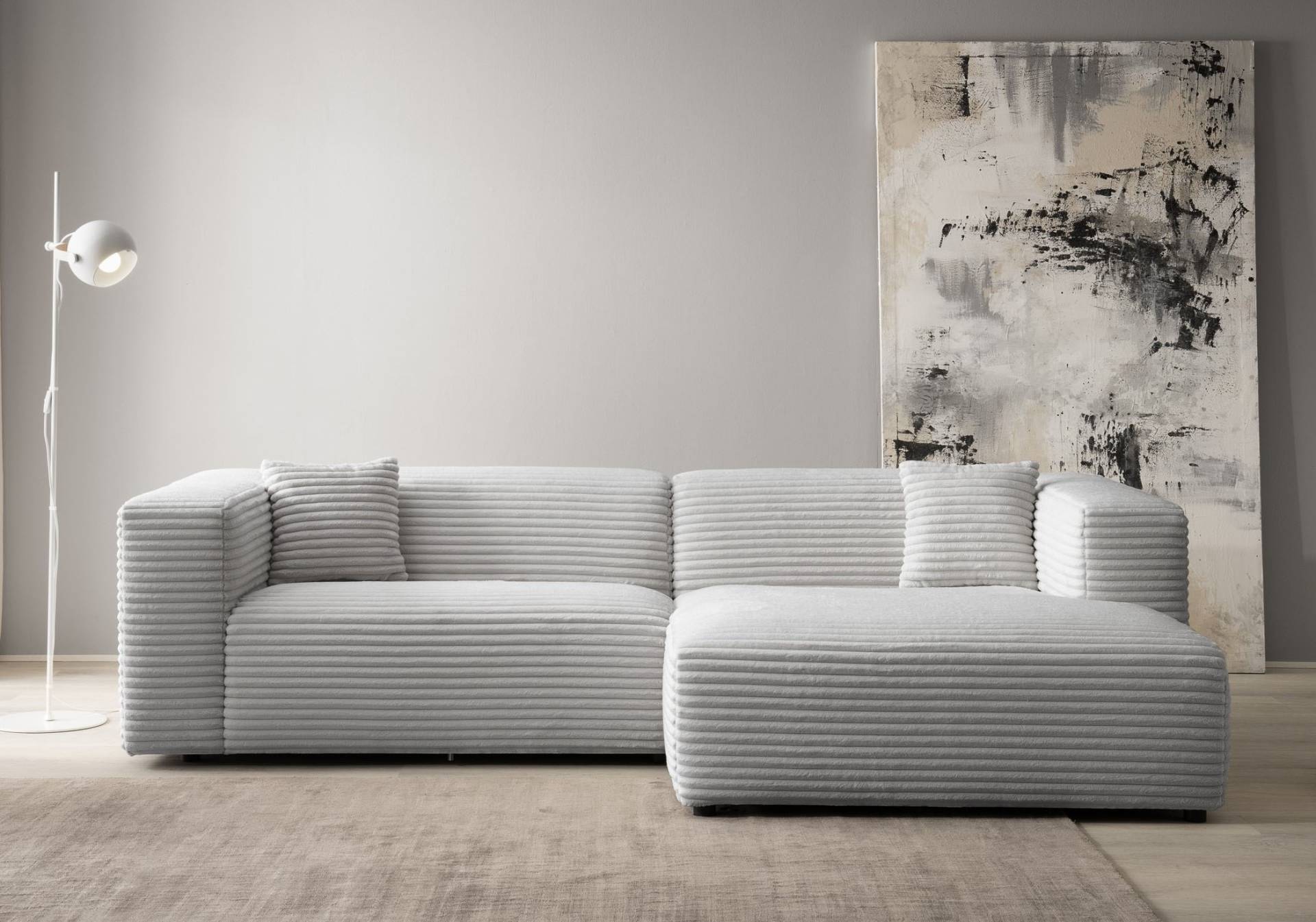 andas Ecksofa »BAKELS, L-Form in Cord oder Boucle-Stoff, moderne Couch«, wahlweise Recamiere rechts/links, bequemer Sitzkomfort andas Ecksofa »BAKELS, L-Form in Cord oder Boucle-Stoff, moderne Couch«, wahlweise Recamiere rechts/links, bequemer Sitzkomfort von andas