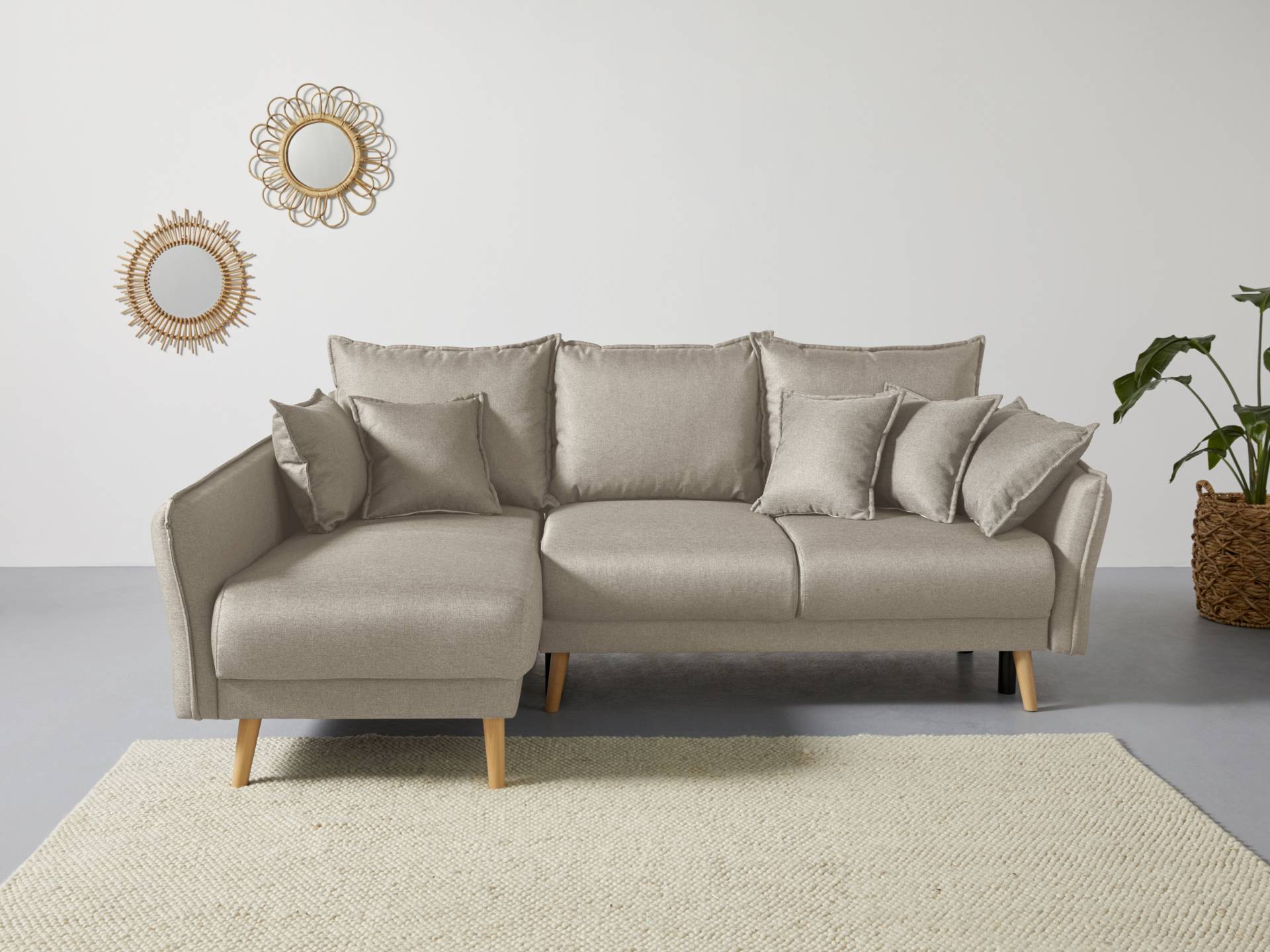 Home affaire Ecksofa »Granbo L-Form«, incl. Bettfunktion und Bettkasten, Federkern-Polsterung, Seitentasche Home affaire Ecksofa »Granbo L-Form«, incl. Bettfunktion und Bettkasten, Federkern-Polsterung, Seitentasche von home affaire
