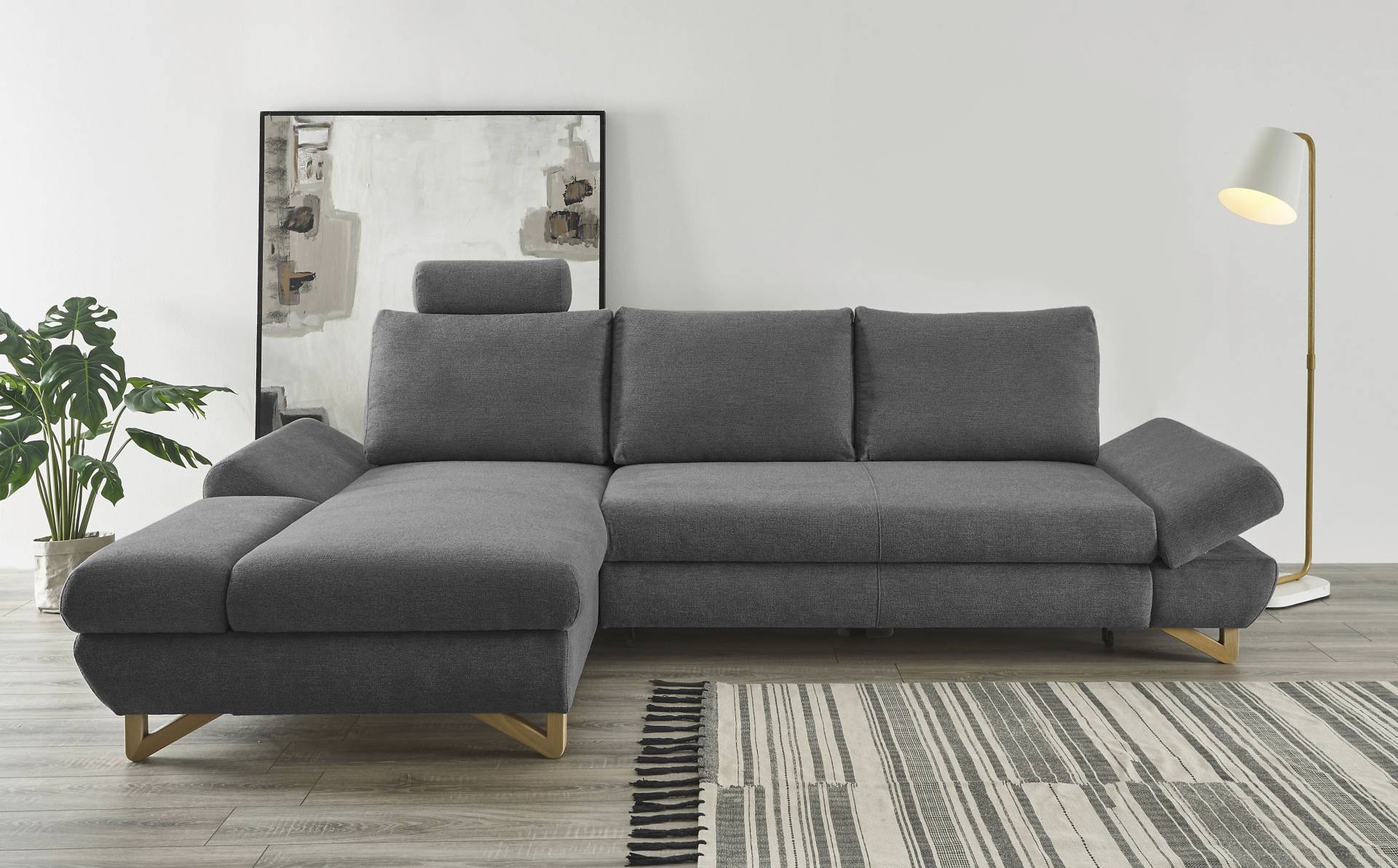 INOSIGN Ecksofa »City/Giron, L-Form,«, verstellbare Armlehnen mit Rasterfunktion von INOSIGN