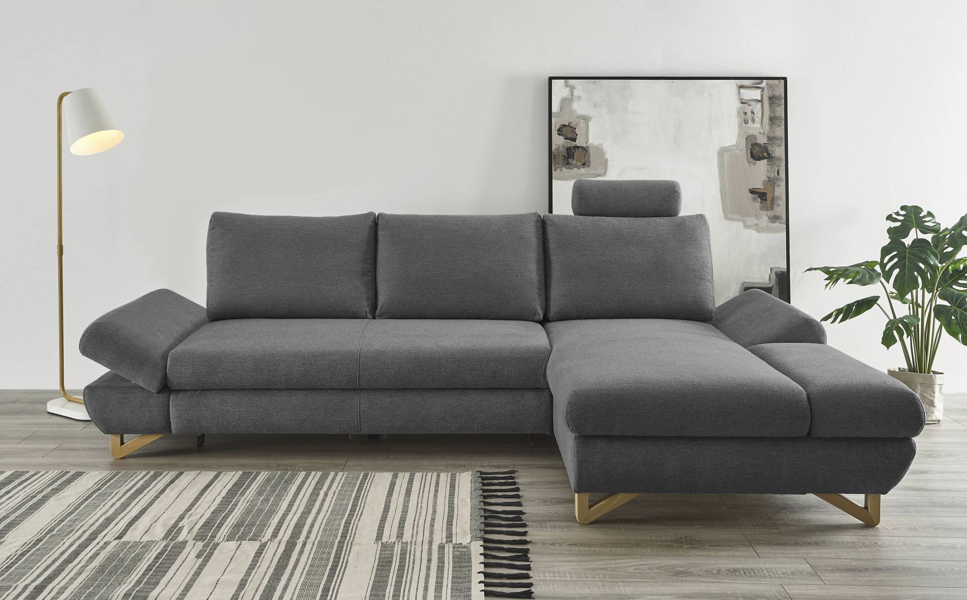 INOSIGN Ecksofa »City/Giron, L-Form,«, verstellbare Armlehnen mit Rasterfunktion von INOSIGN