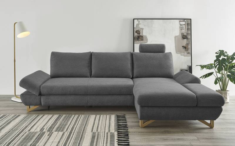 INOSIGN Ecksofa »City/Giron, L-Form,«, verstellbare Armlehnen mit Rasterfunktion von INOSIGN