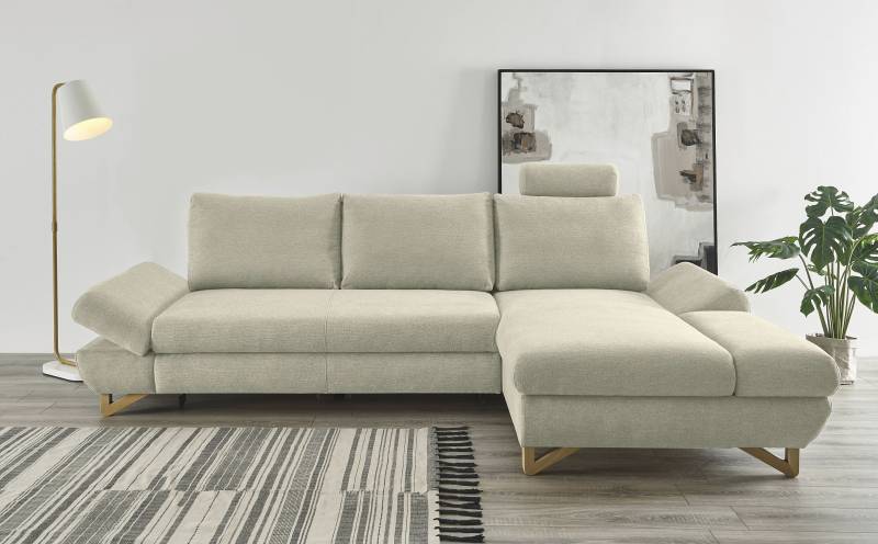 INOSIGN Ecksofa »City/Giron, L-Form,«, verstellbare Armlehnen mit Rasterfunktion von INOSIGN
