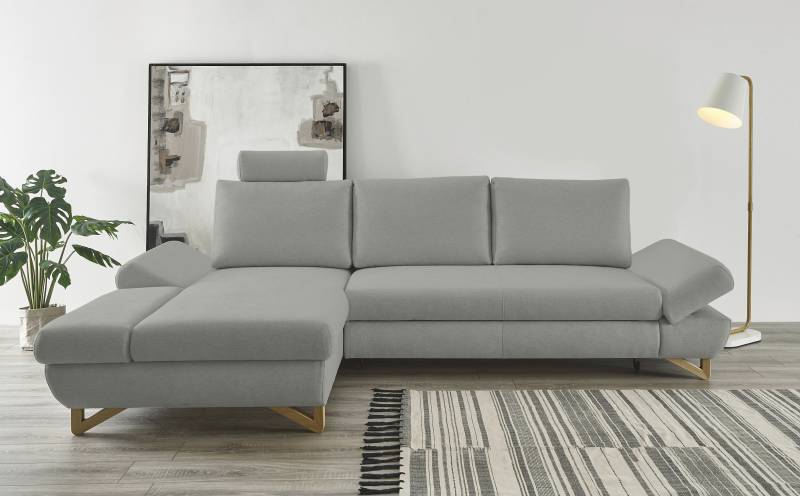 INOSIGN Ecksofa »City/Giron, L-Form,«, verstellbare Armlehnen mit Rasterfunktion von INOSIGN